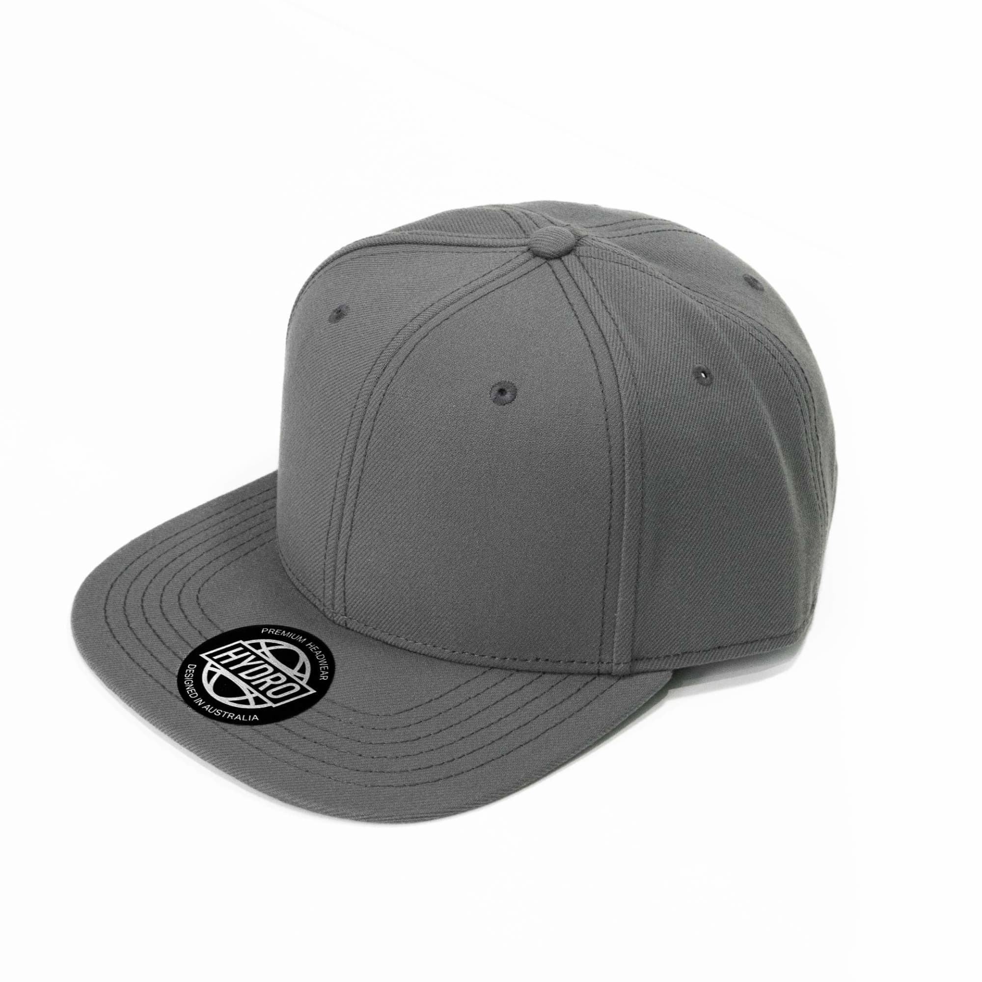 Clay 6 Panel Polyester Cap with Flat Visor