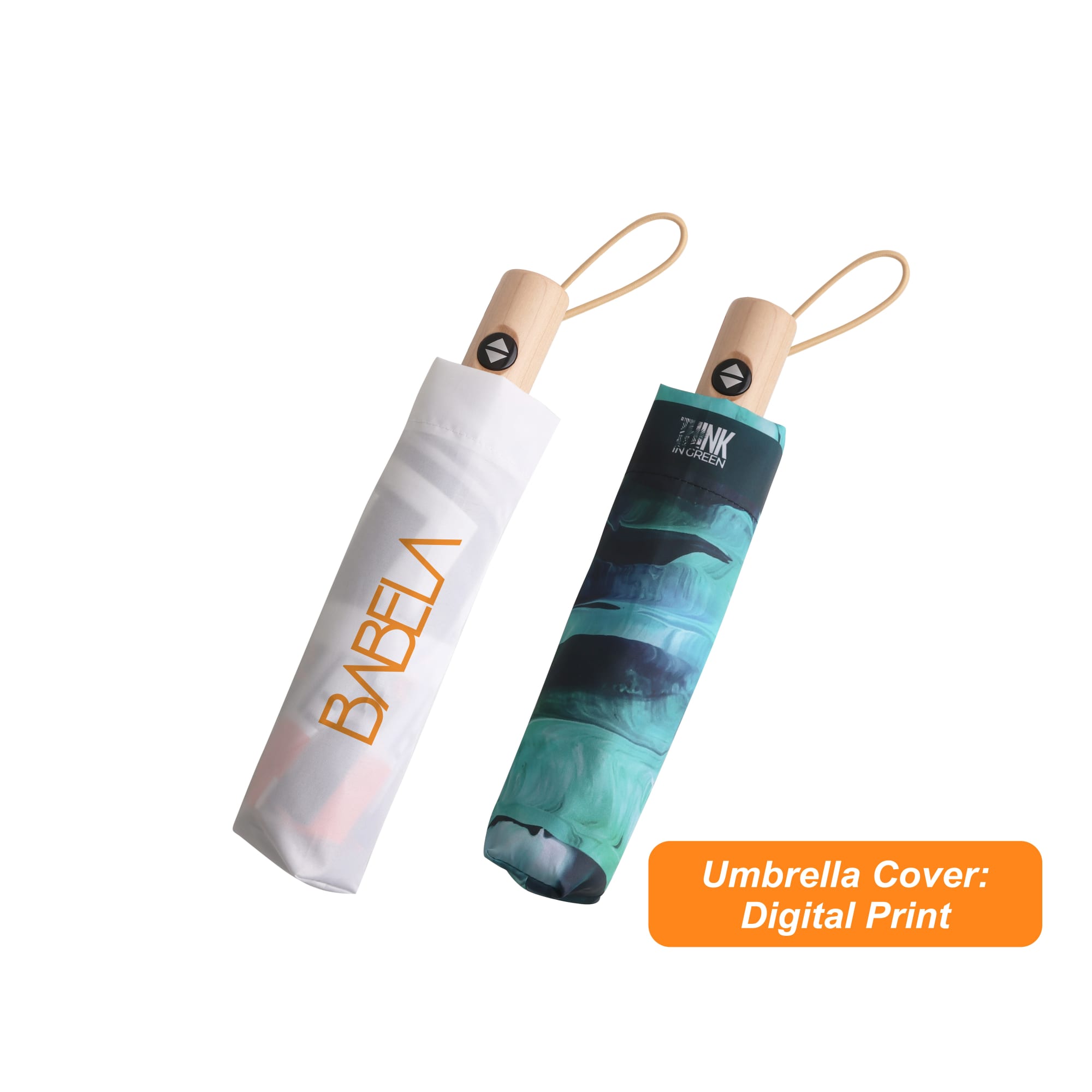Triple folding RPET umbrella - auto open and close