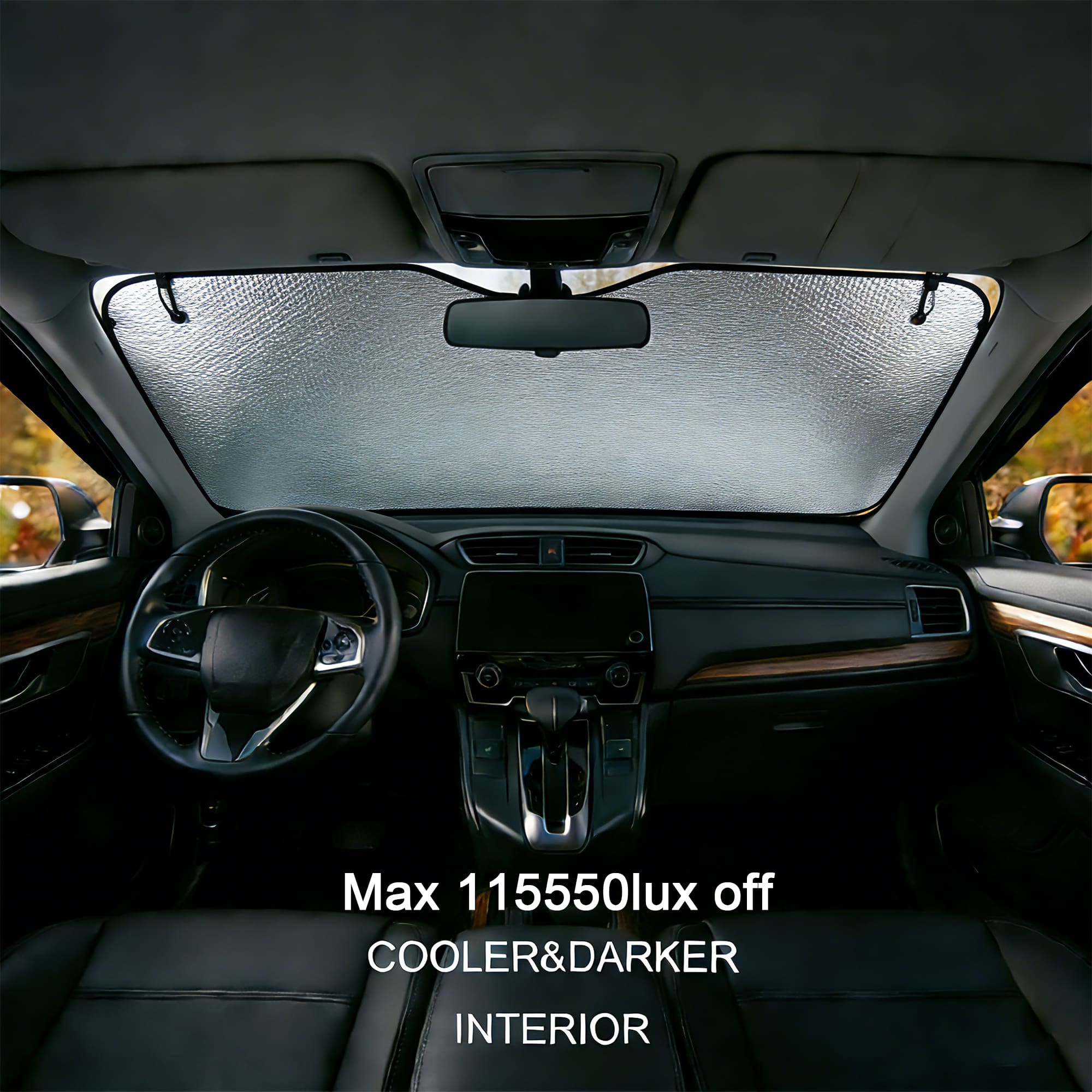 Full Colour Printed Bubble Aluminum Car Sun Shade