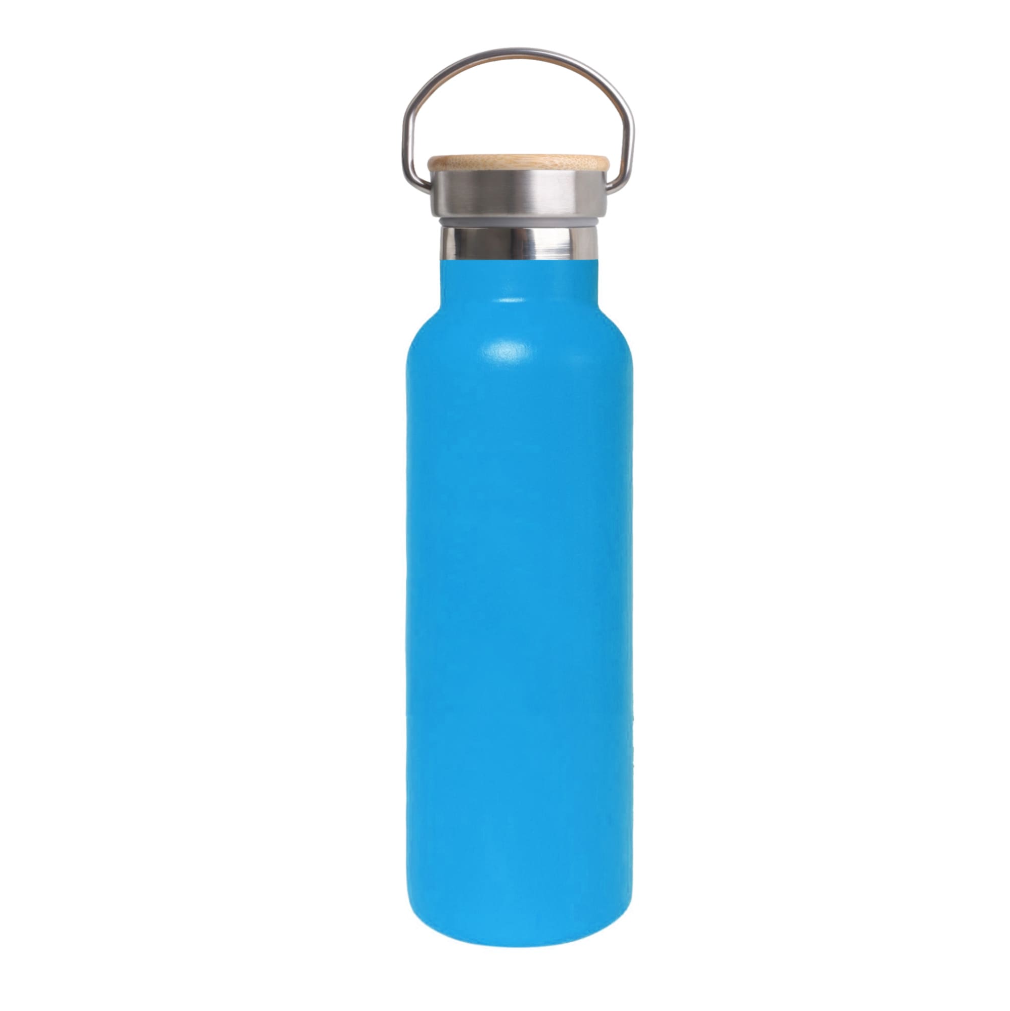 600ml Double Wall Vacuum Bottle with Bamboo Lid