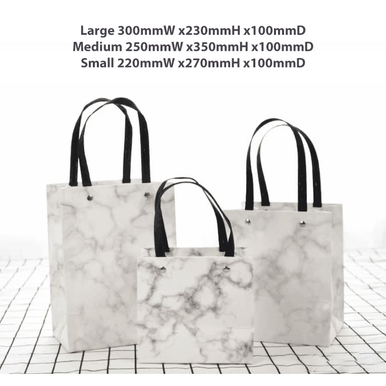 Knitted Handle Bag with Lamination(250x350x100mm)
