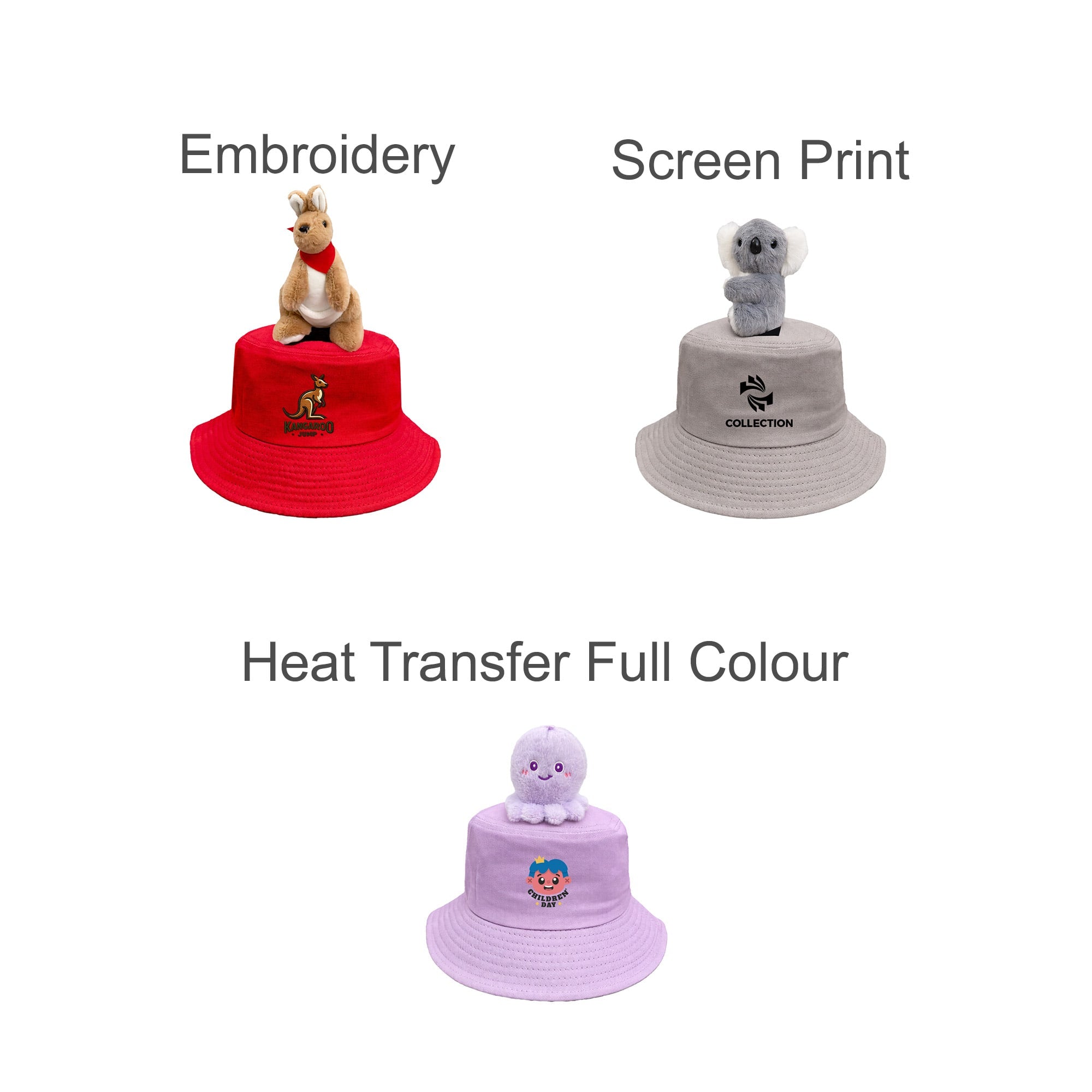 Plush - Decorated Bucket Hat
