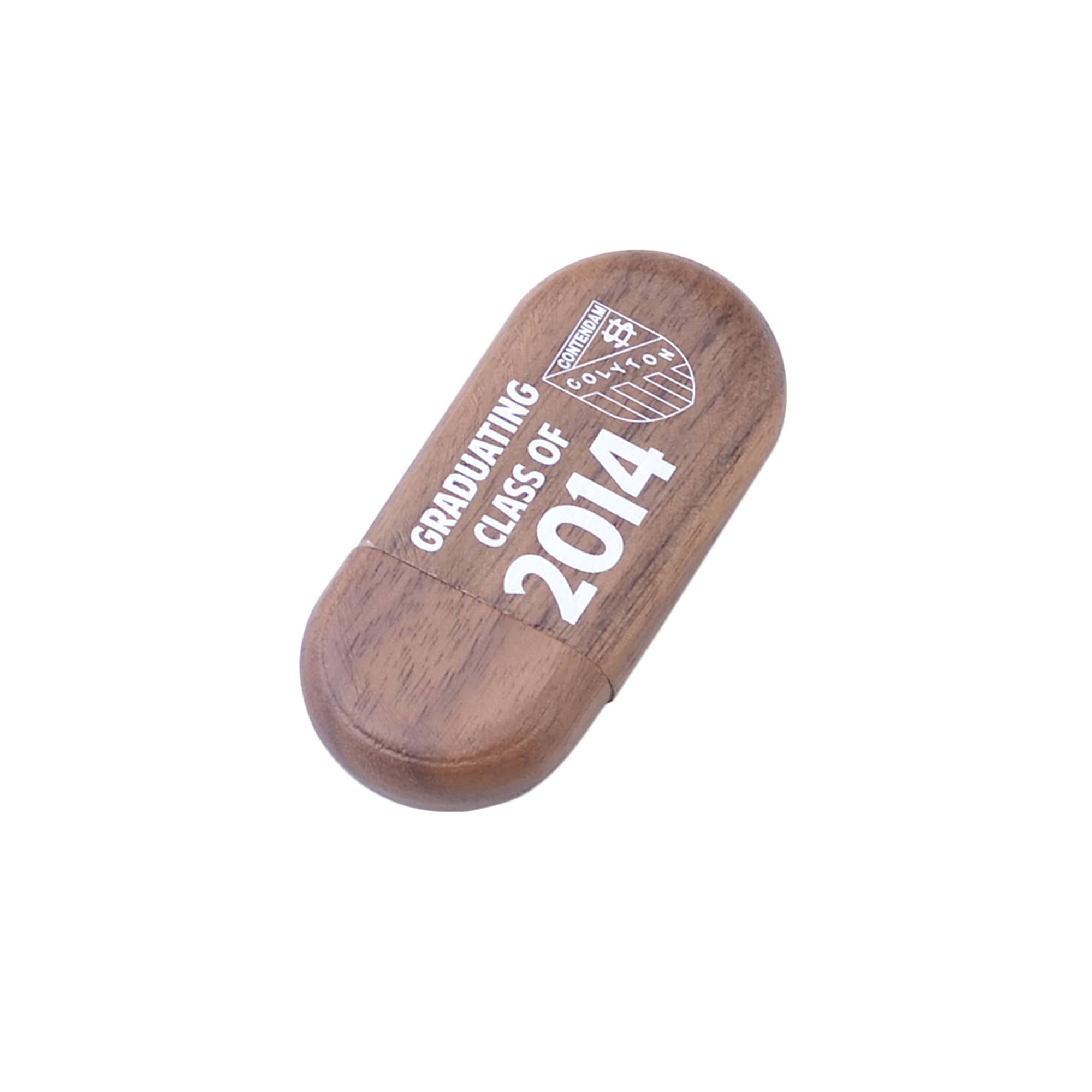 Oblong Wood Flash Drive