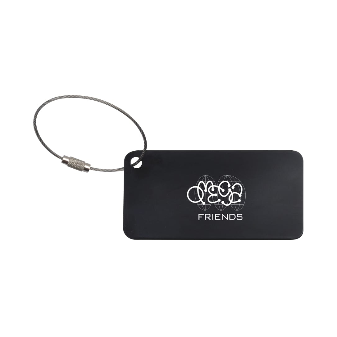 Square Aluminium Luggage Tag