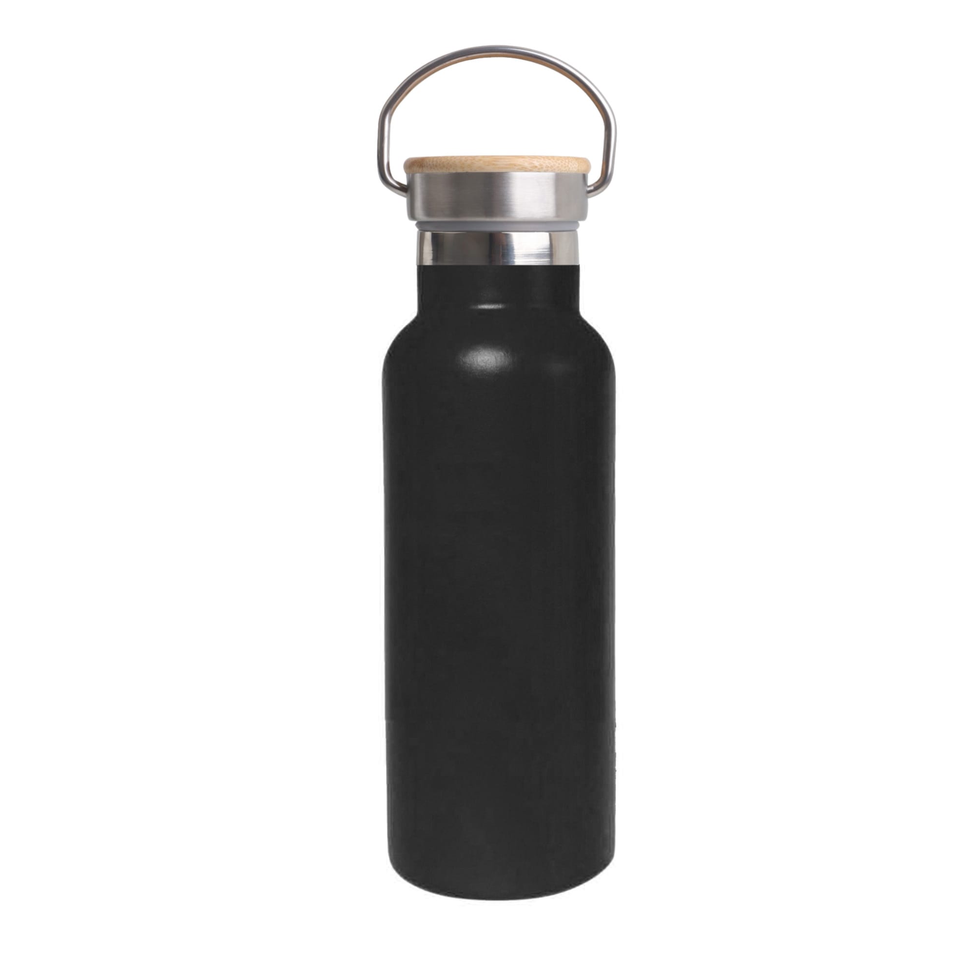 500ml Double Wall Vacuum Bottle with Bamboo Lid