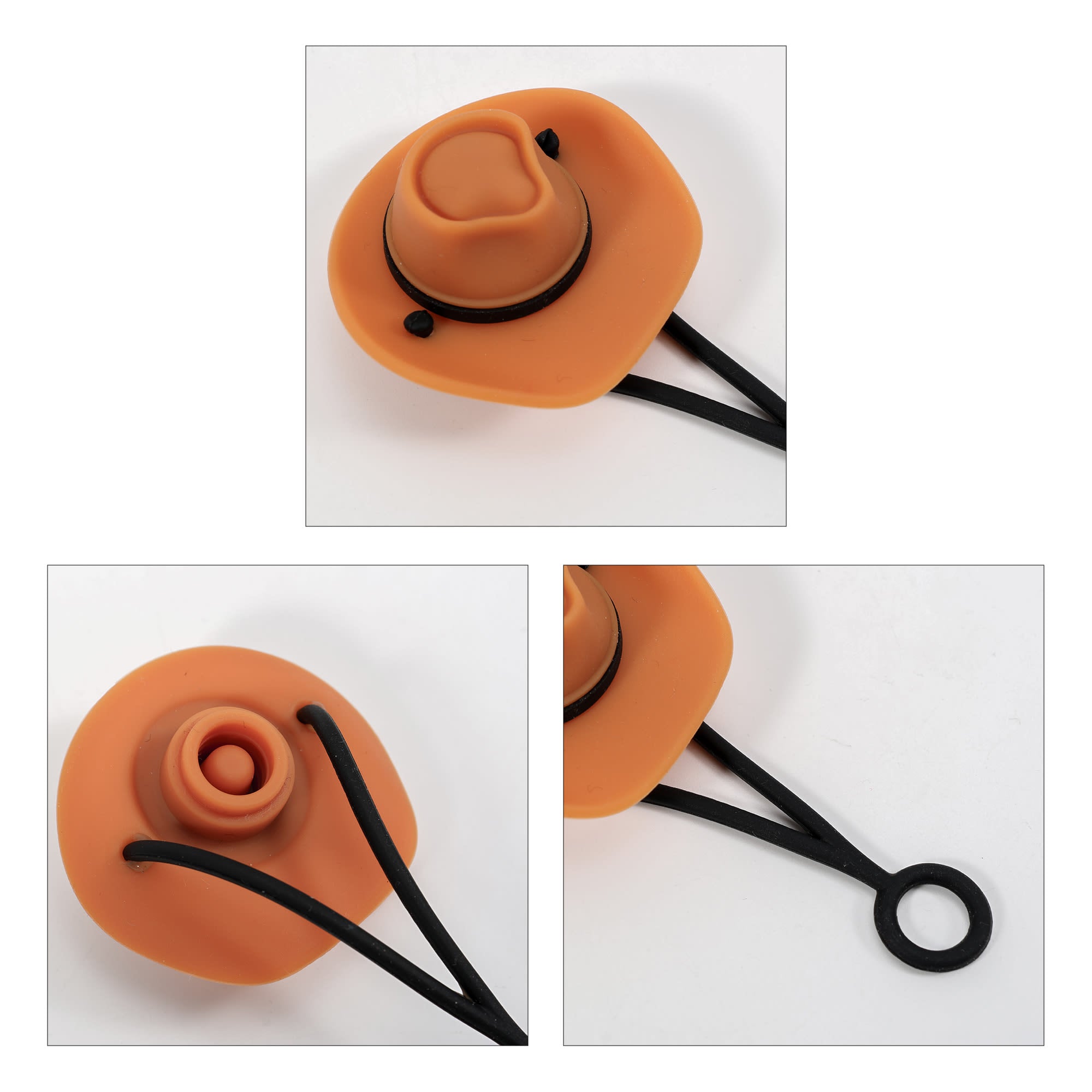 Brim Hat Silicone Straw Cover