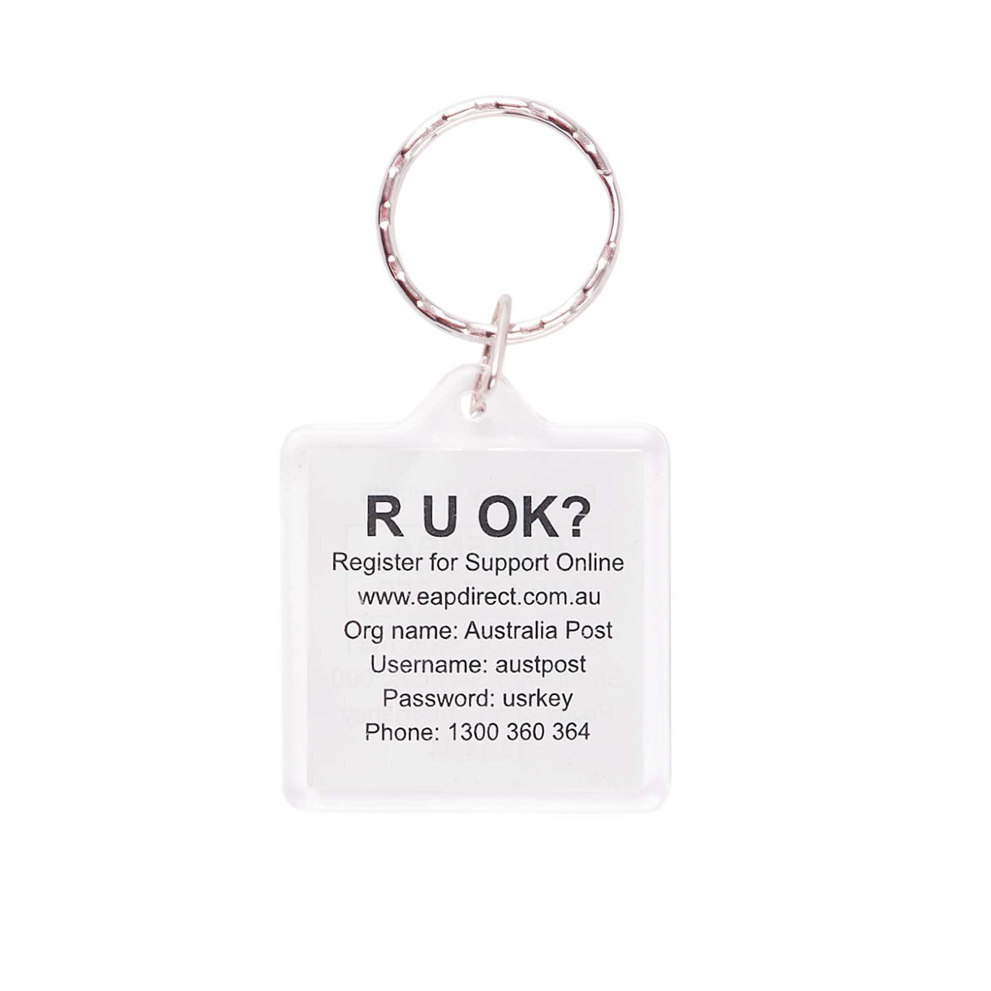 Square Acrylic Keyring