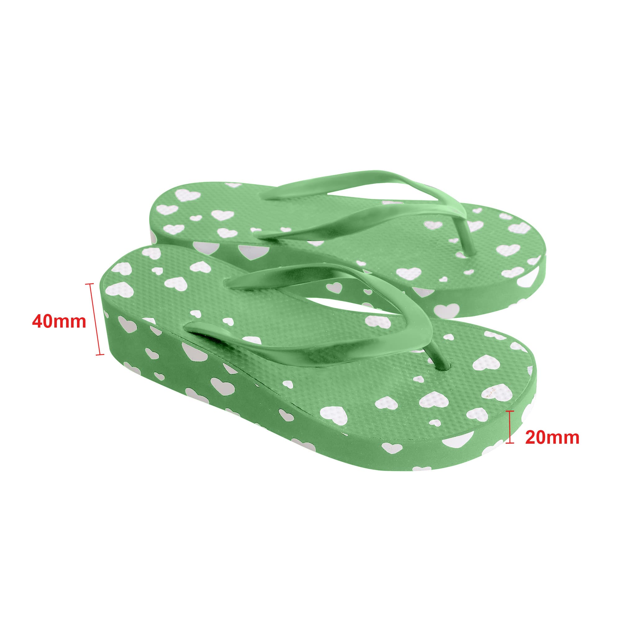 EVA Platform Talking Footprint Thongs