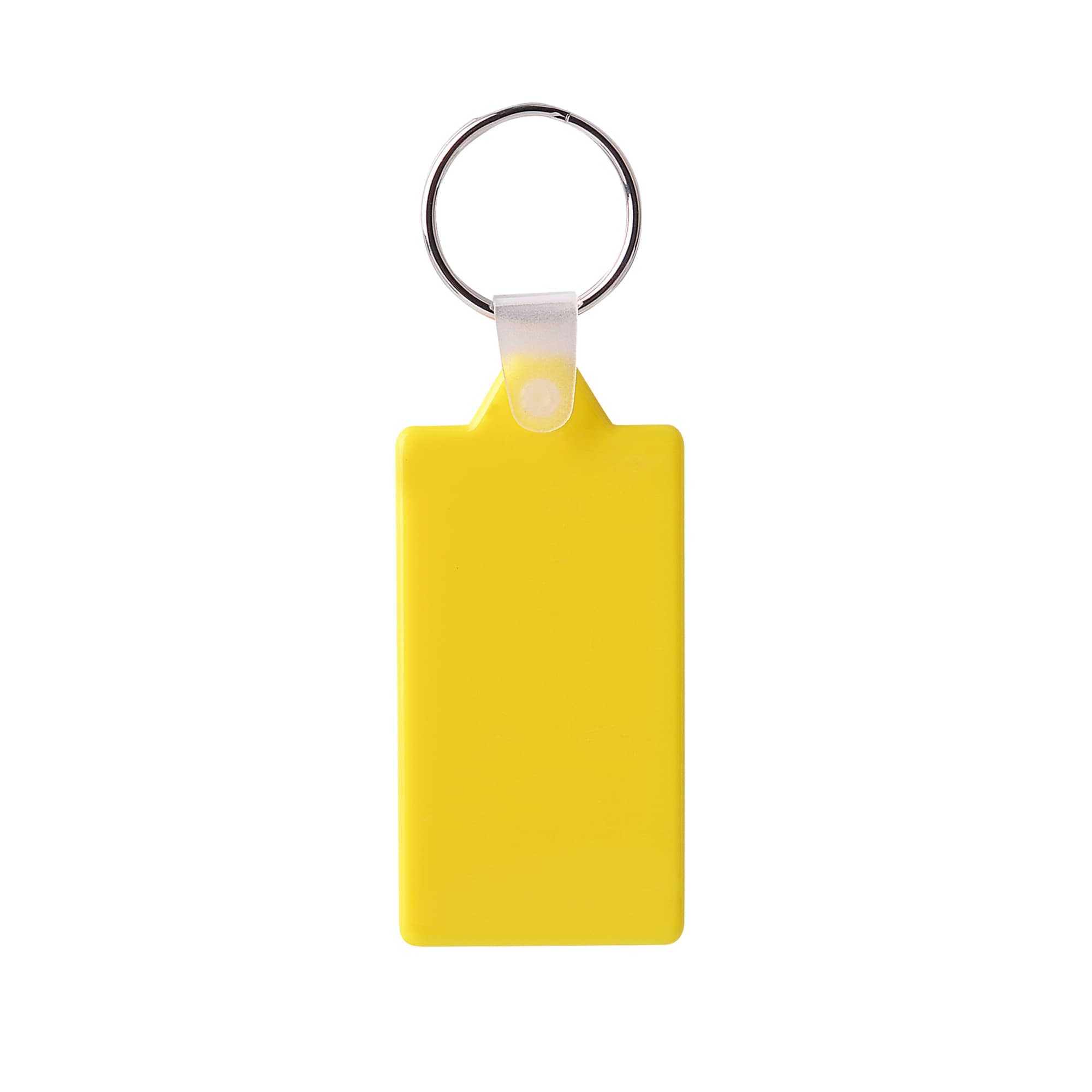 Rectangular Hard Plastic Keyring