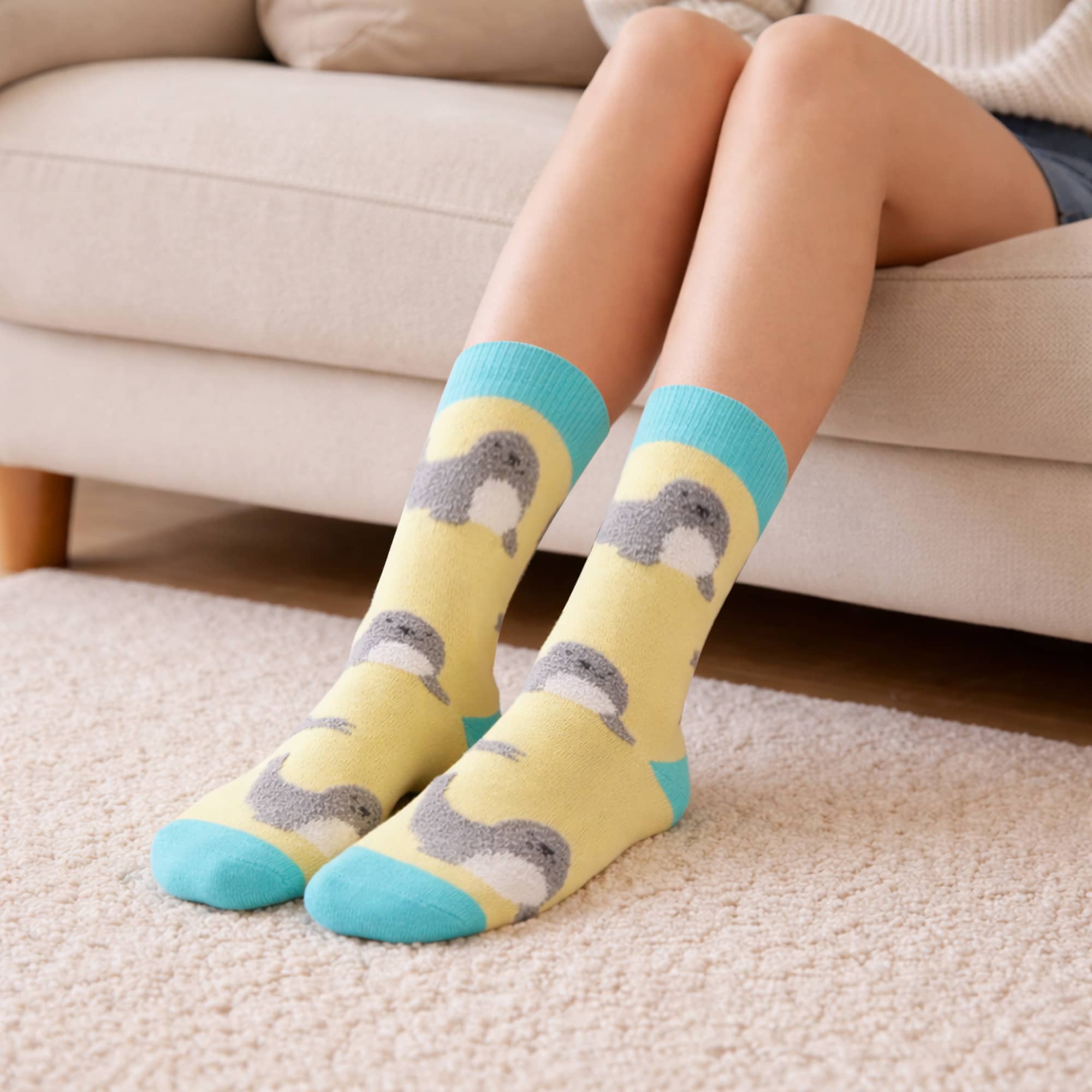 3D Design Crew Custom Pattern Woven Socks