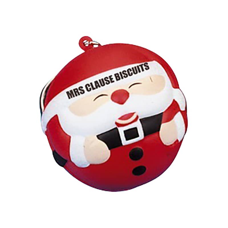 Keyring with Santa Stress Reliever