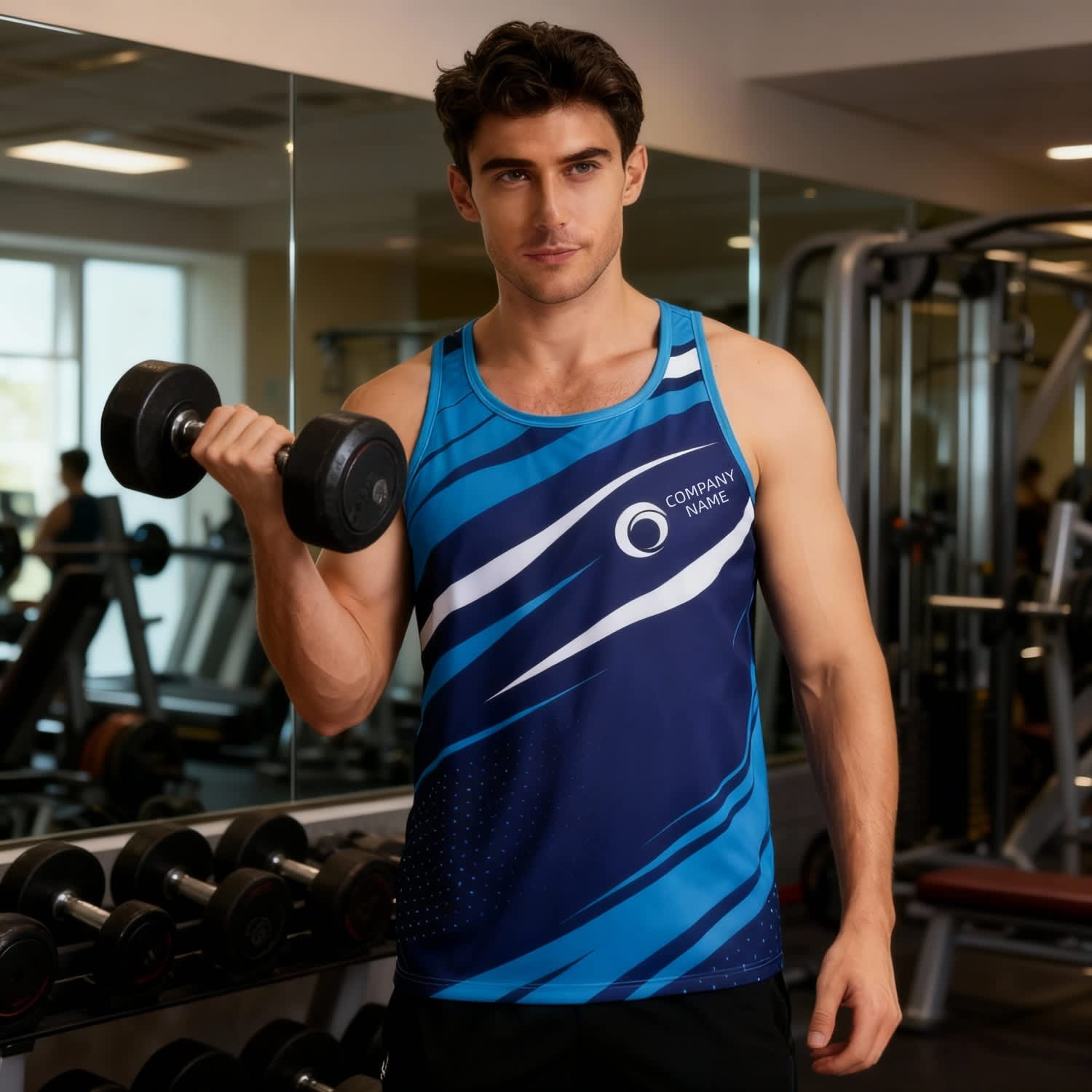 100% Polyester Sublimated Sports Singlet
