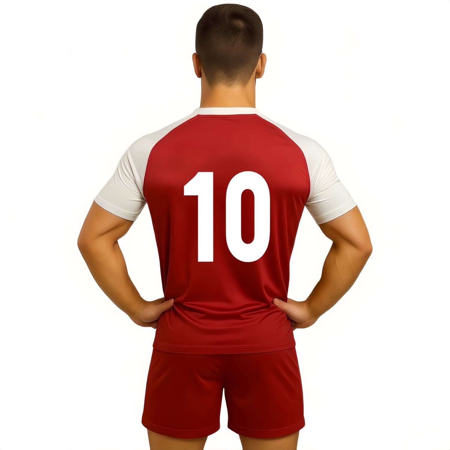 100% Polyester Micro Mesh Sublimated V-Neck Raglan Sport Tee Shirt