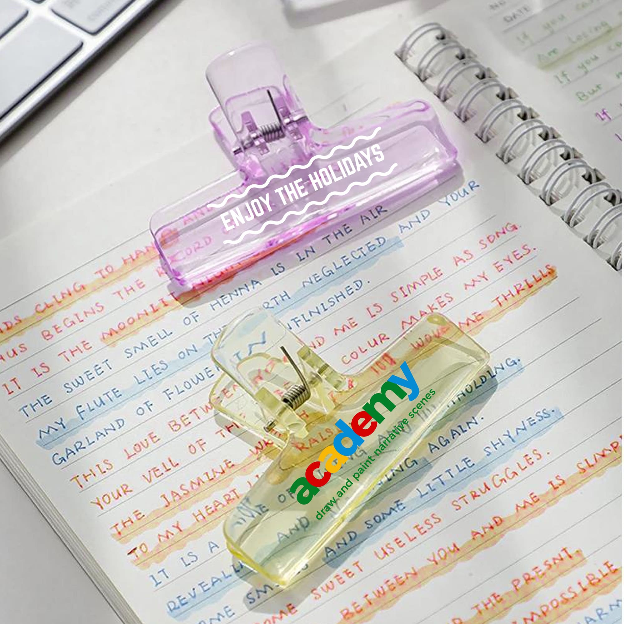 Translucent Plastic Clips