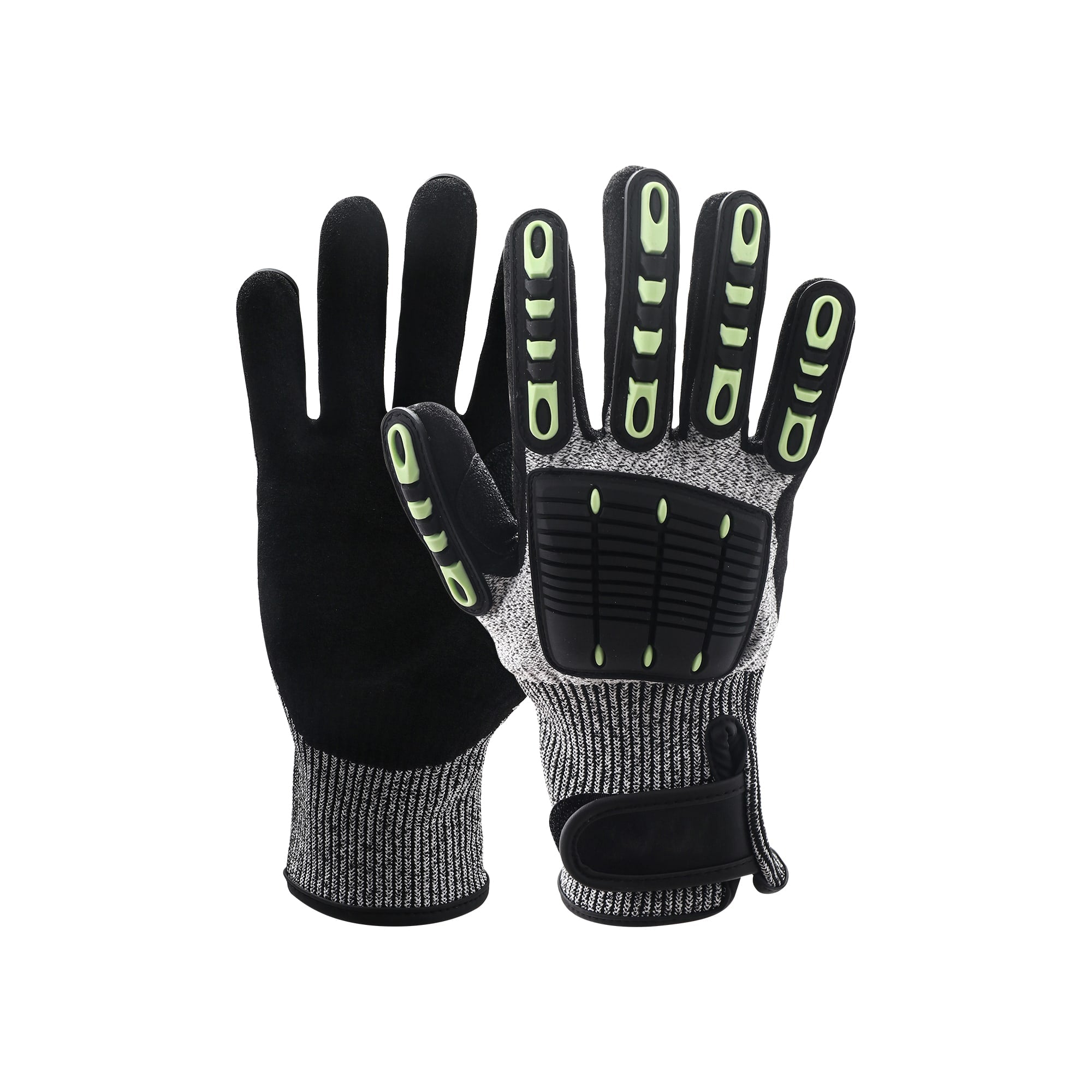 Heavy Duty Safety Work Gloves With Wrist Lock & Palm Guard