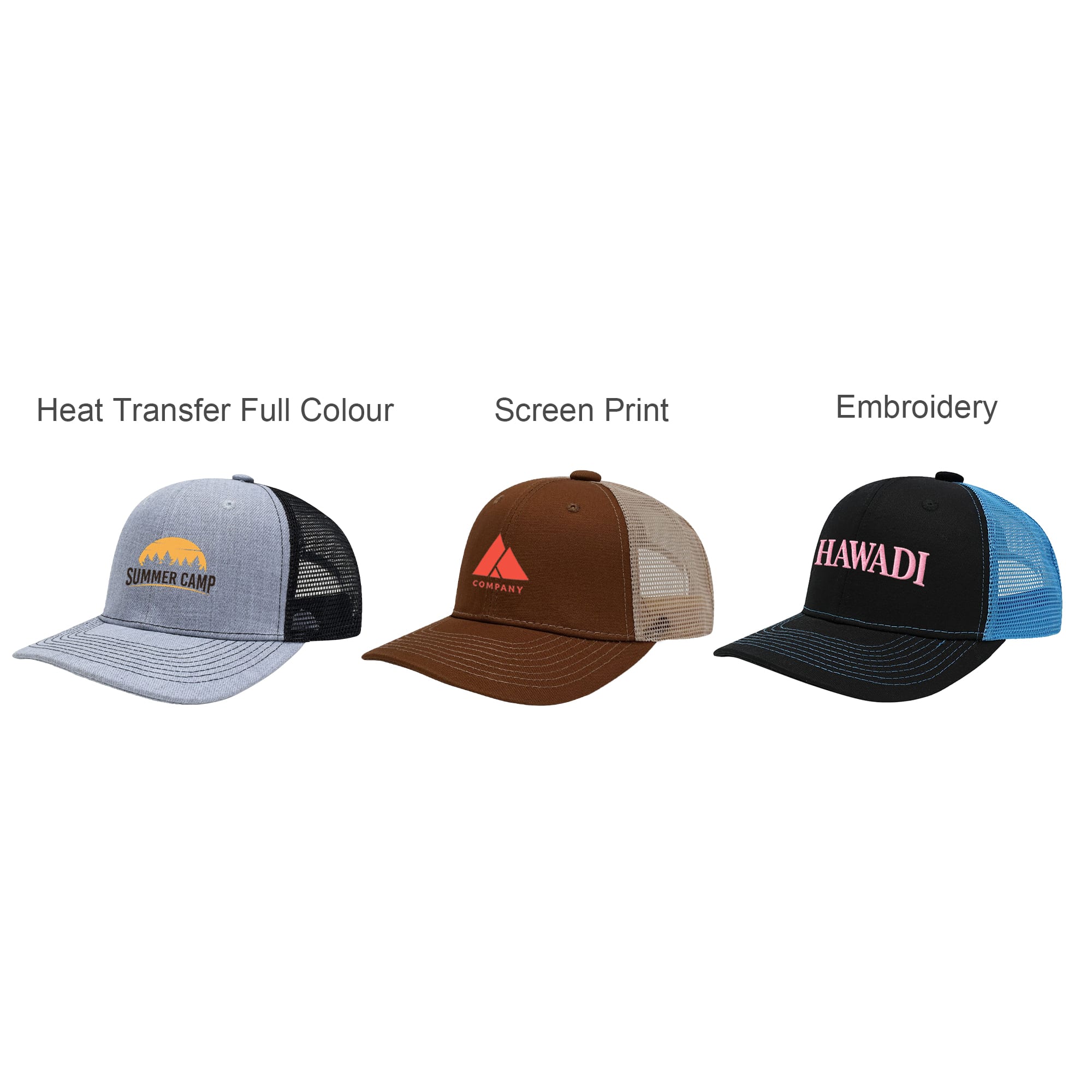 6 Panel Mesh Back Trucker Hat