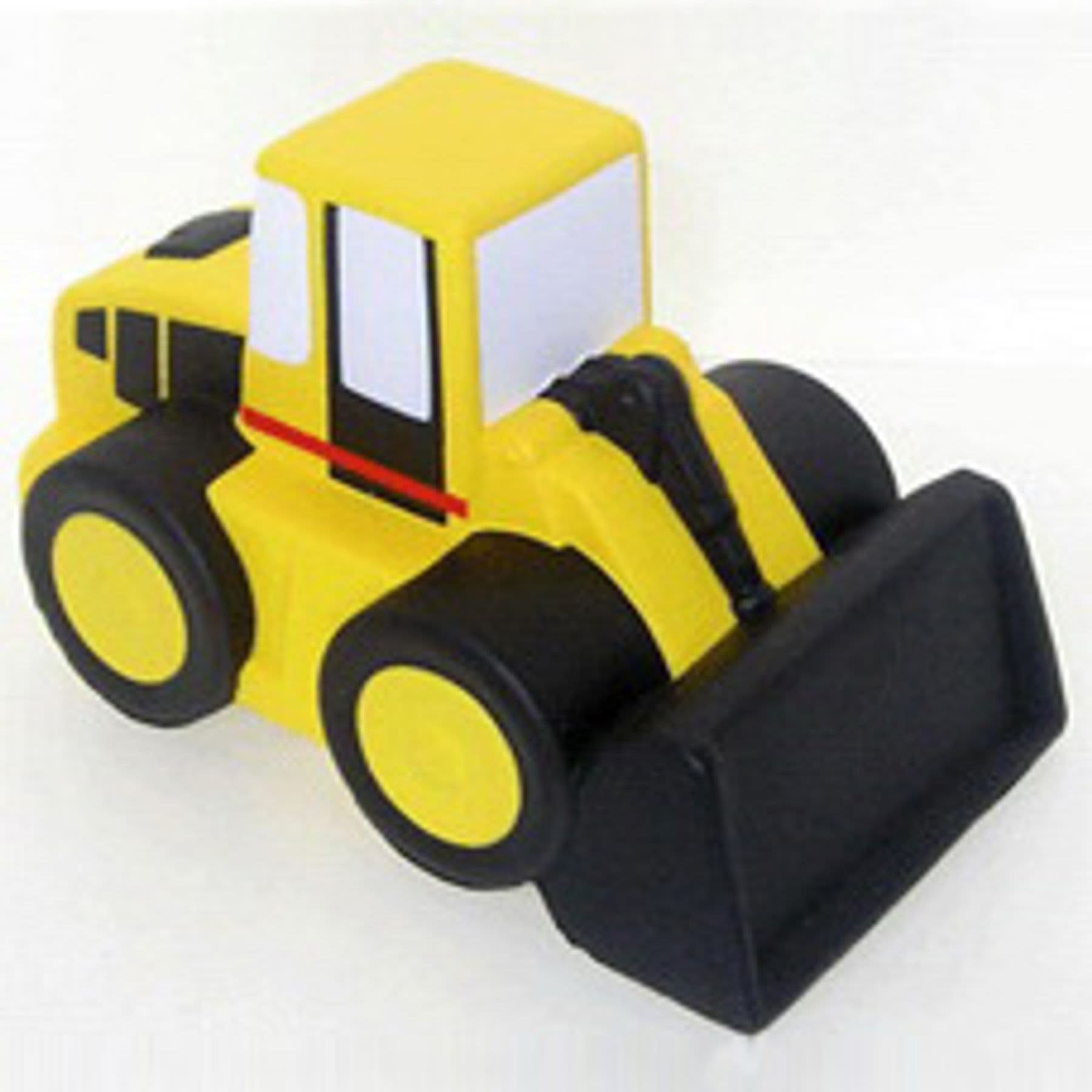 Cartoon Bulldozer Shape Stress Reliever