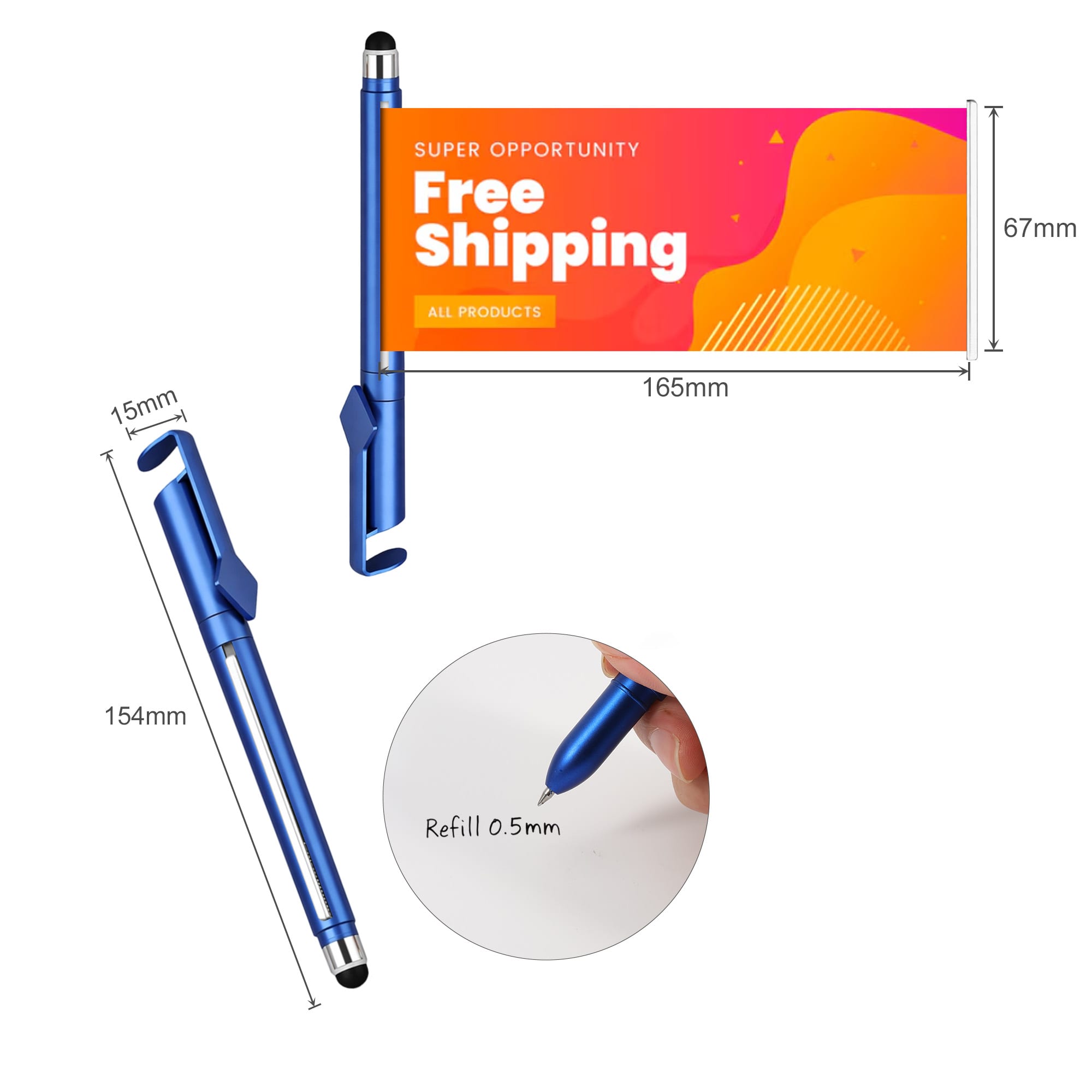 4 in 1 QR Code Banner Pen