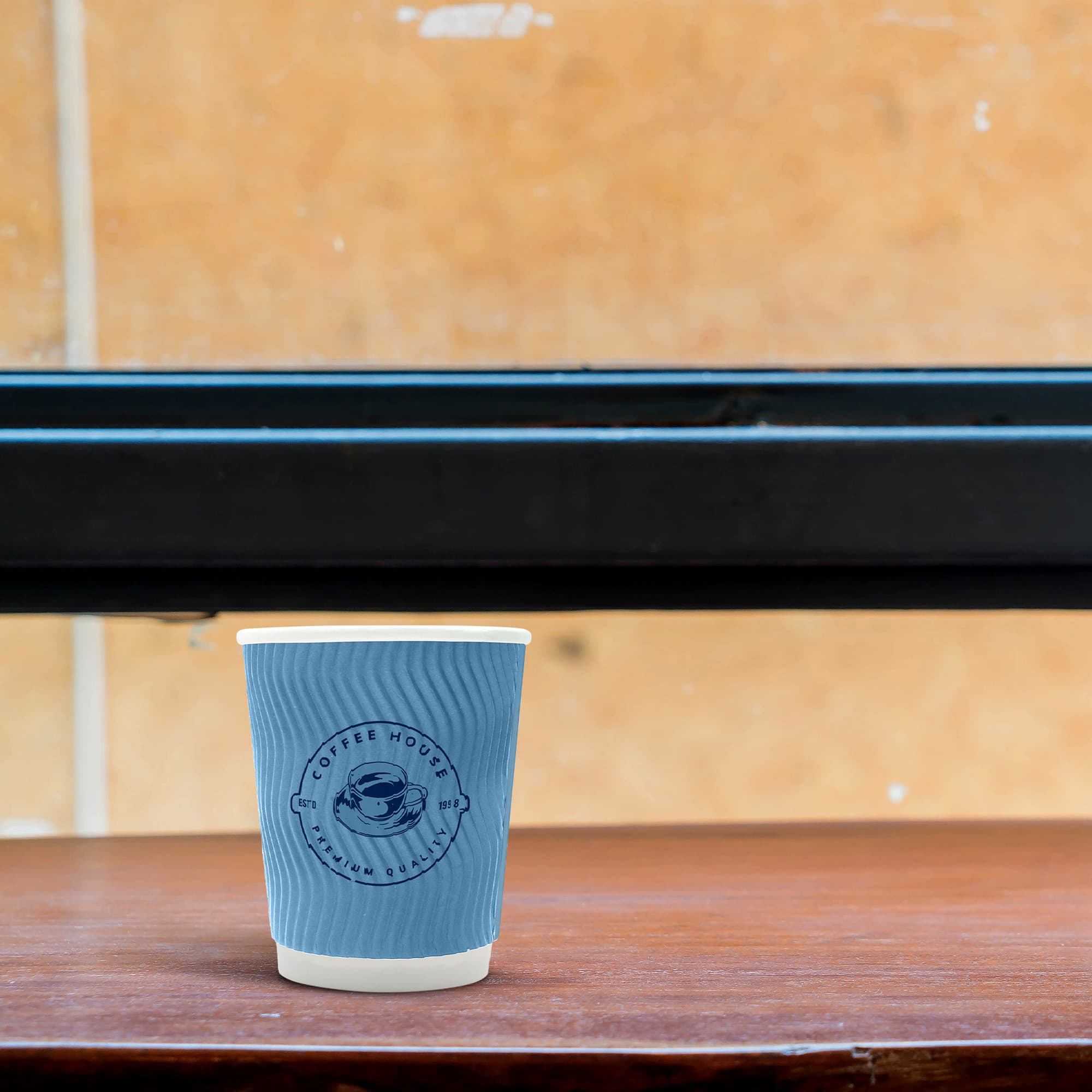Home Compostable Aqueous Corrugated Double Wall Paper Cups