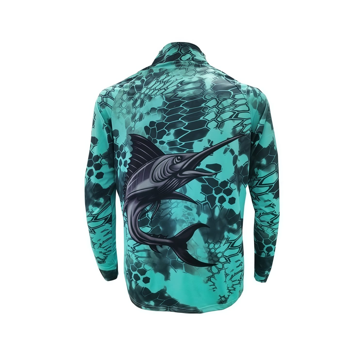 Men's Polyester Spandex Sublimated 1/4 Zip Fishing Pullover