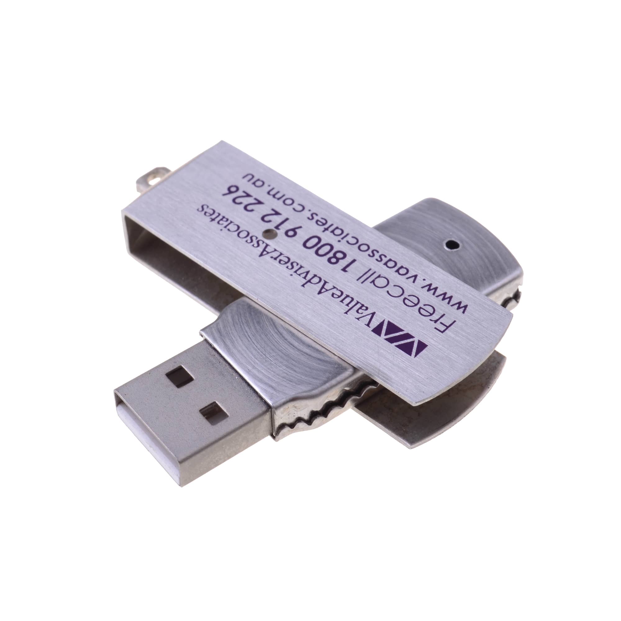 Metal Rectangular Swivel Flash Drive