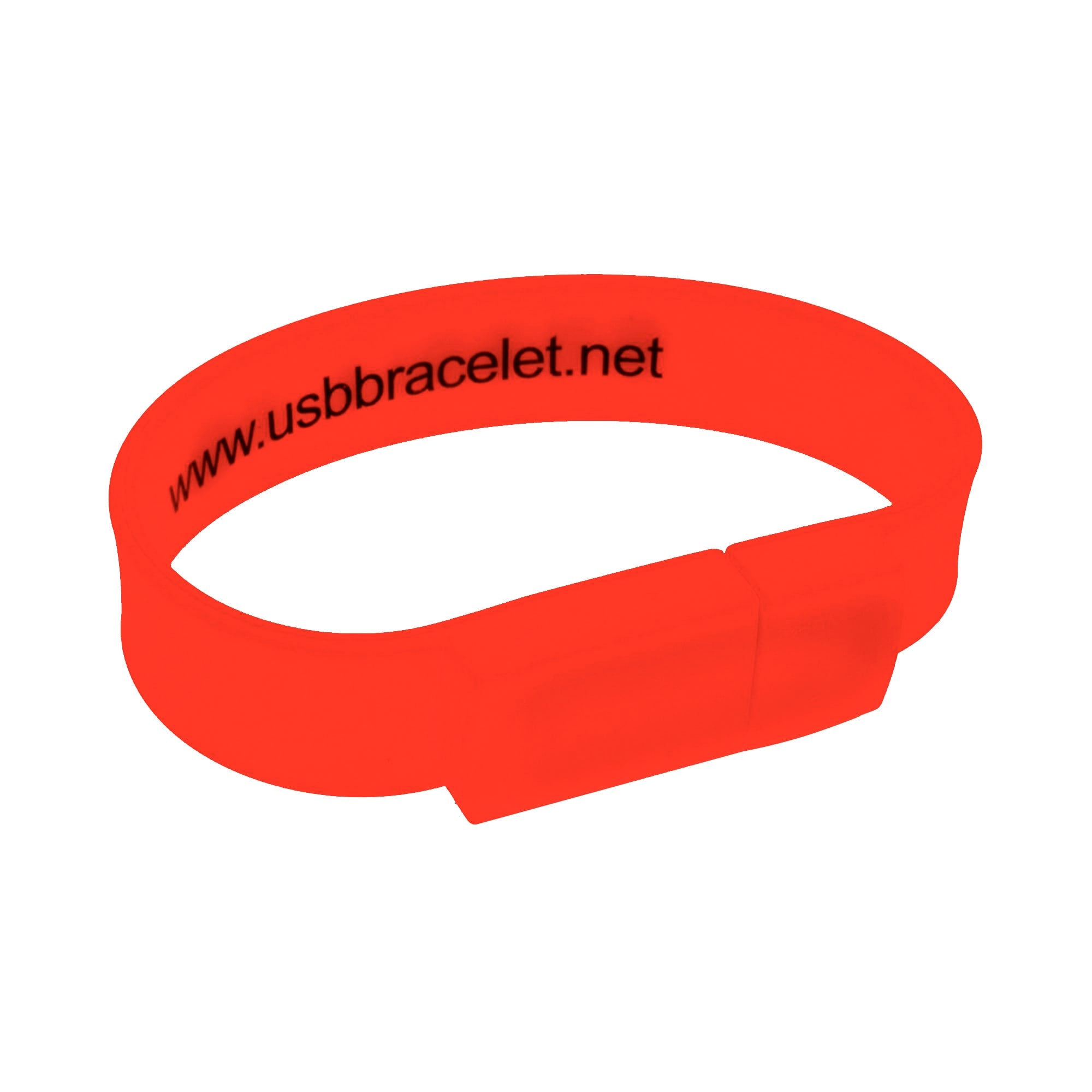 Rectangular Silicone Wristband Flash Drive