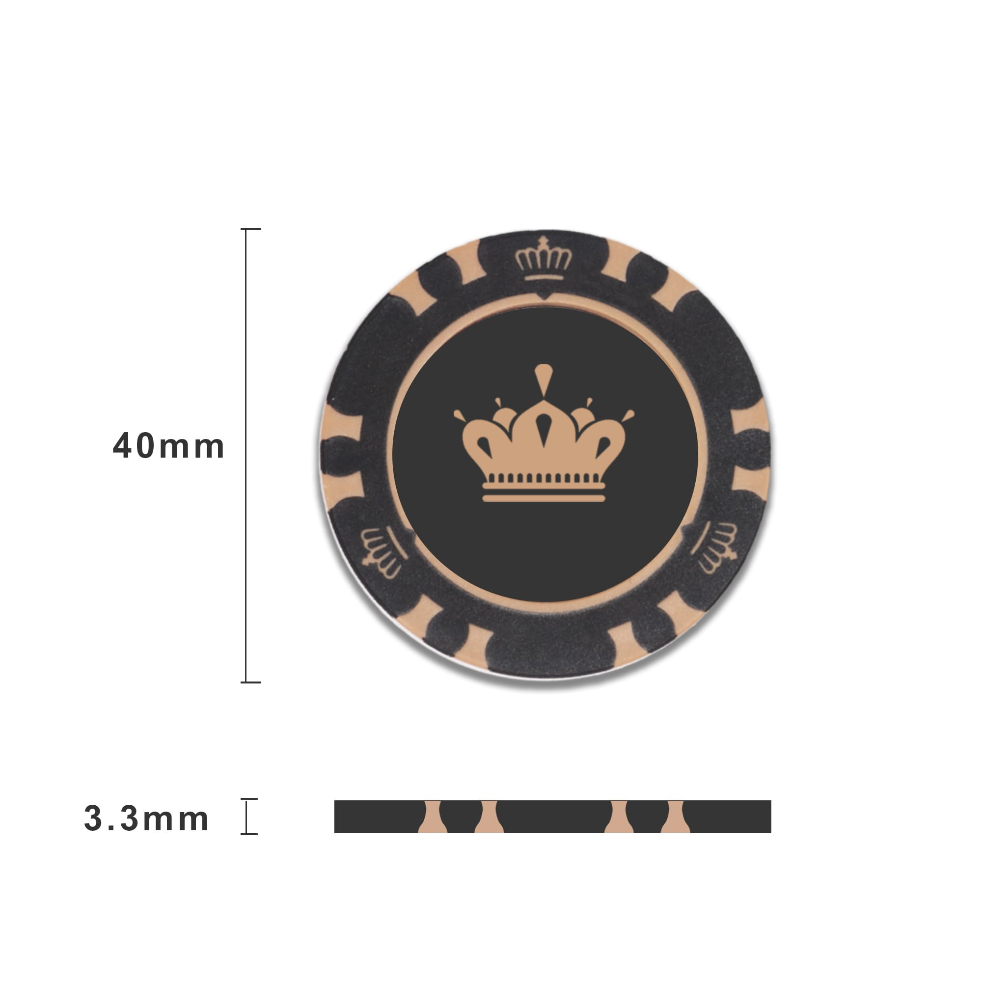 Royal Crown Clay Poker Chips