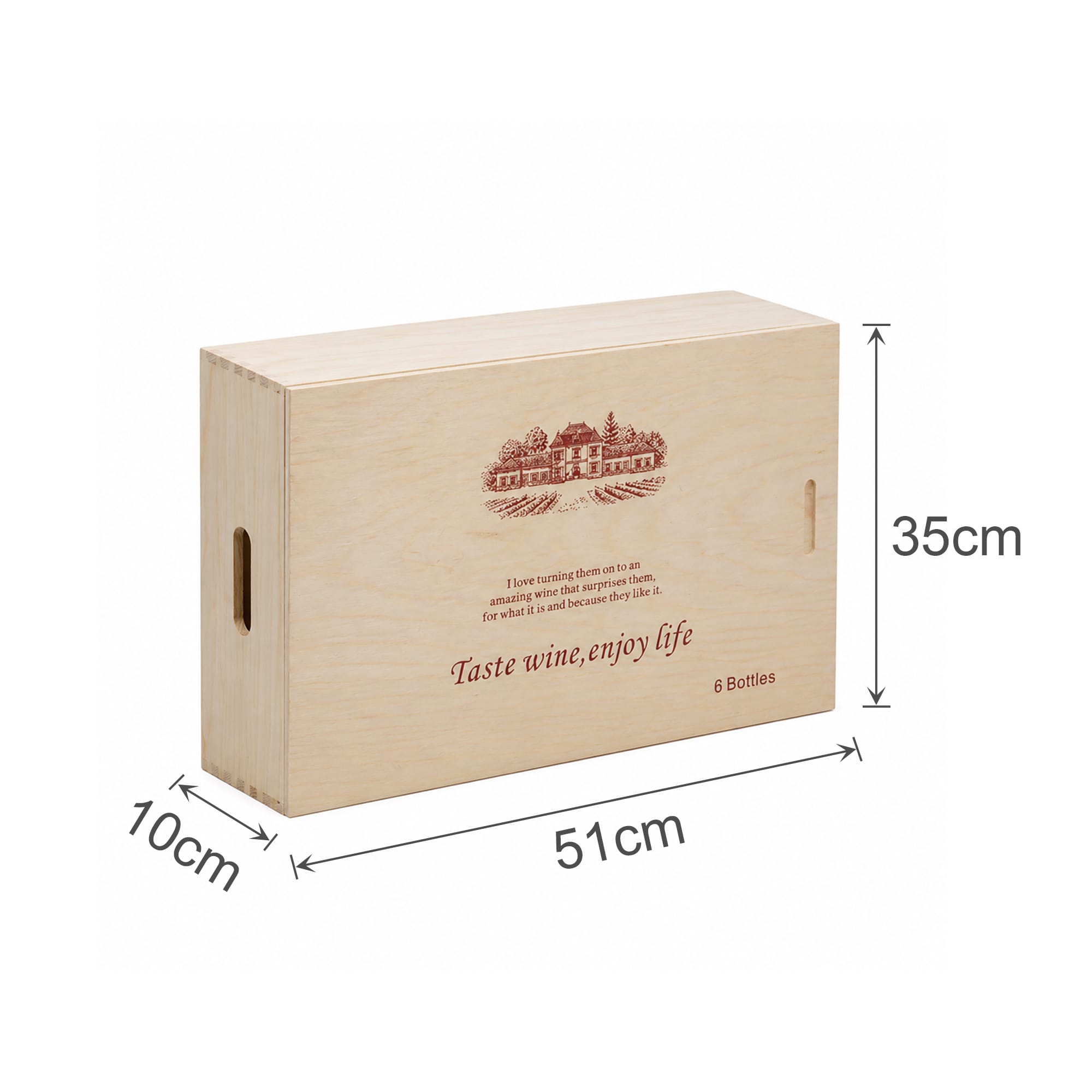 Six-pack Wooden Wine Gift Box
