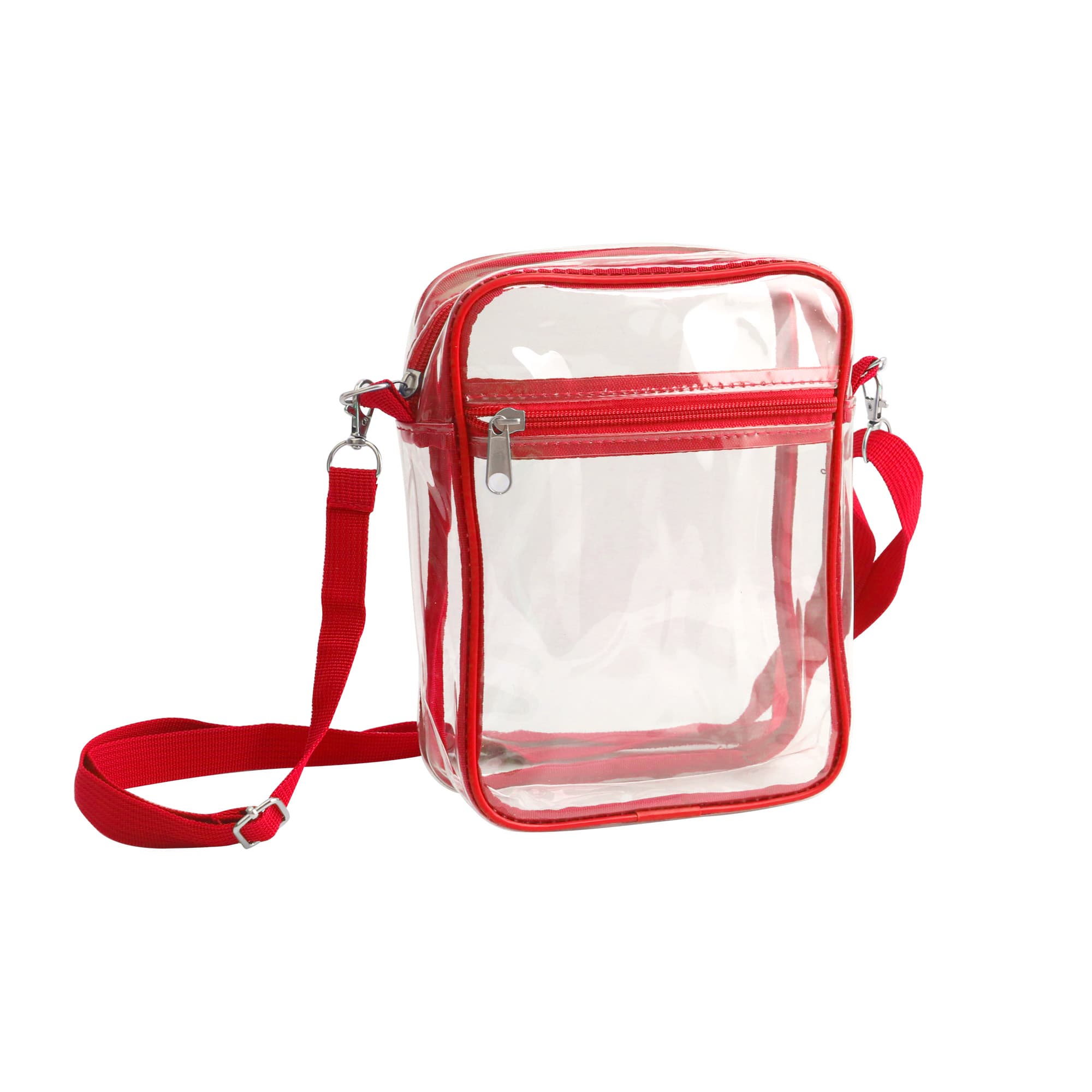 Clear Tote Bag with Zipper Closure Crossbody