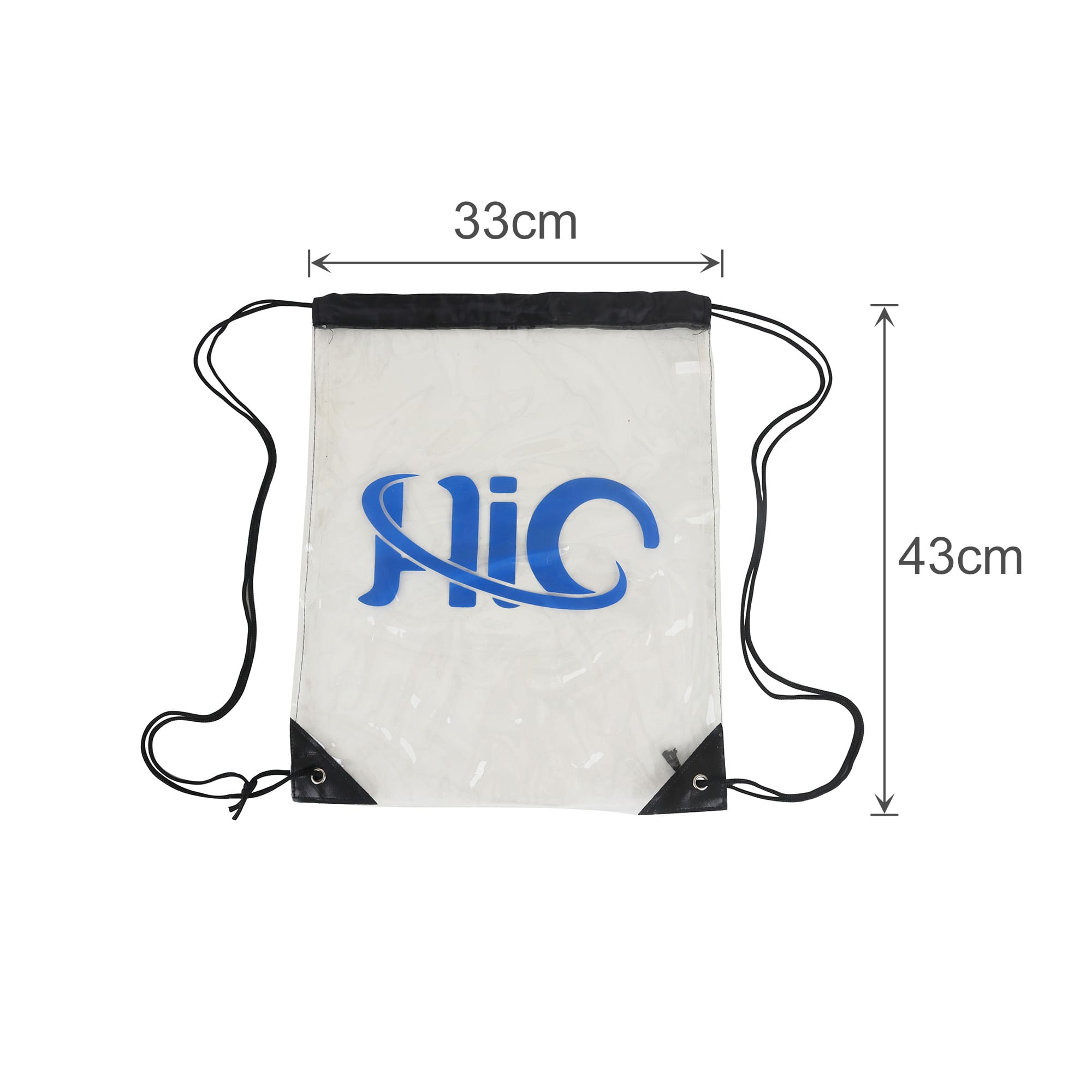 Clear PVC Drawstring Bag