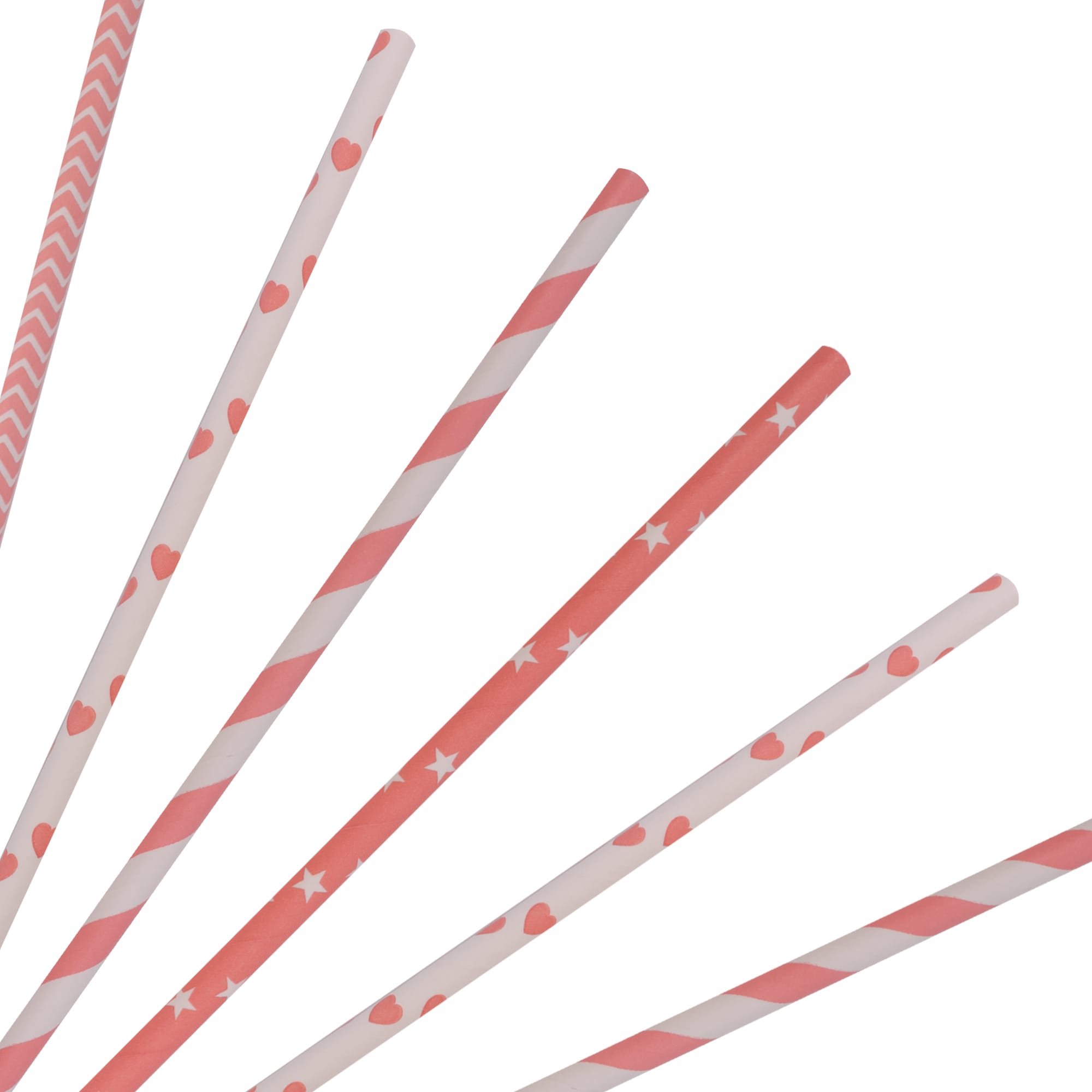 Disposable 3-ply Straight Drinking Paper Straw