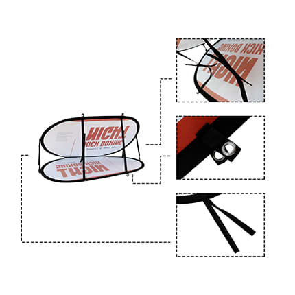 Oval Shaped Pop Up Banners (Large)