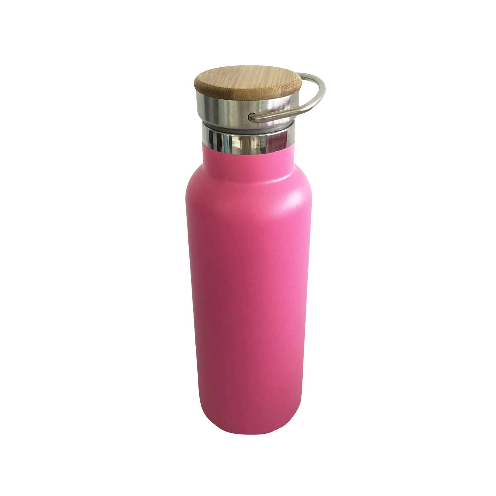 500ml Double Wall Vacuum Bottle with Bamboo Lid