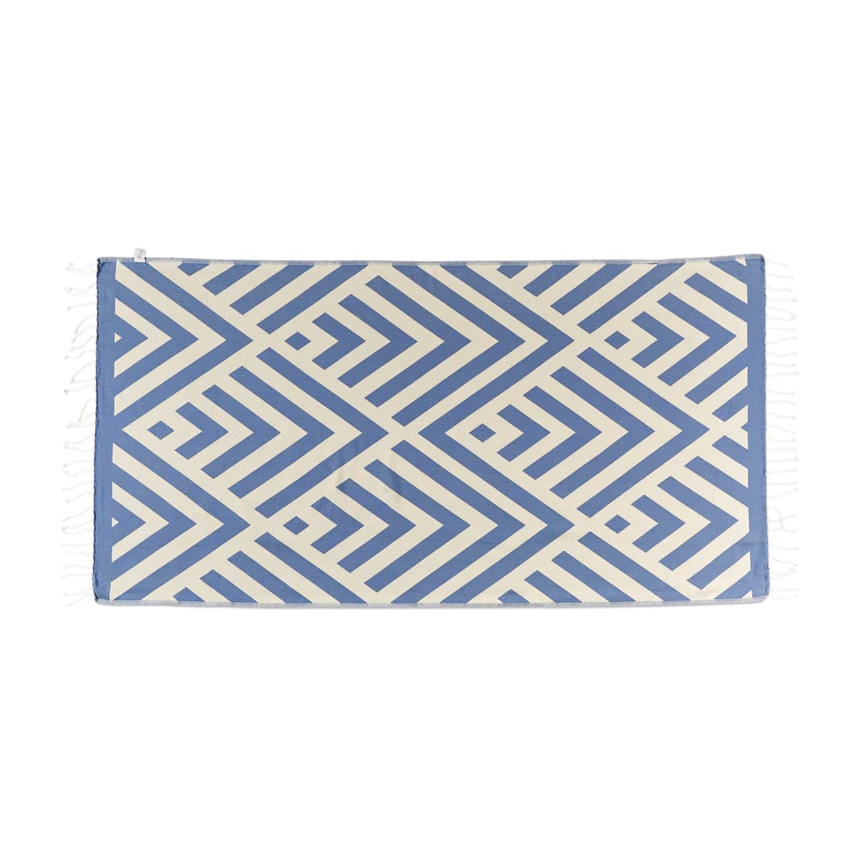 Zigzag Blue Beach Towel