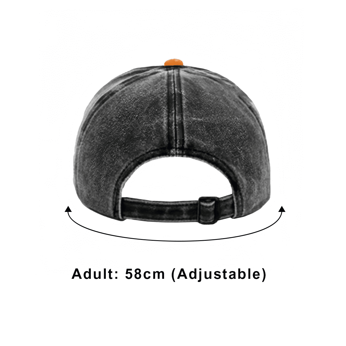 5 Panel Distressed Cotton Baseball Cap