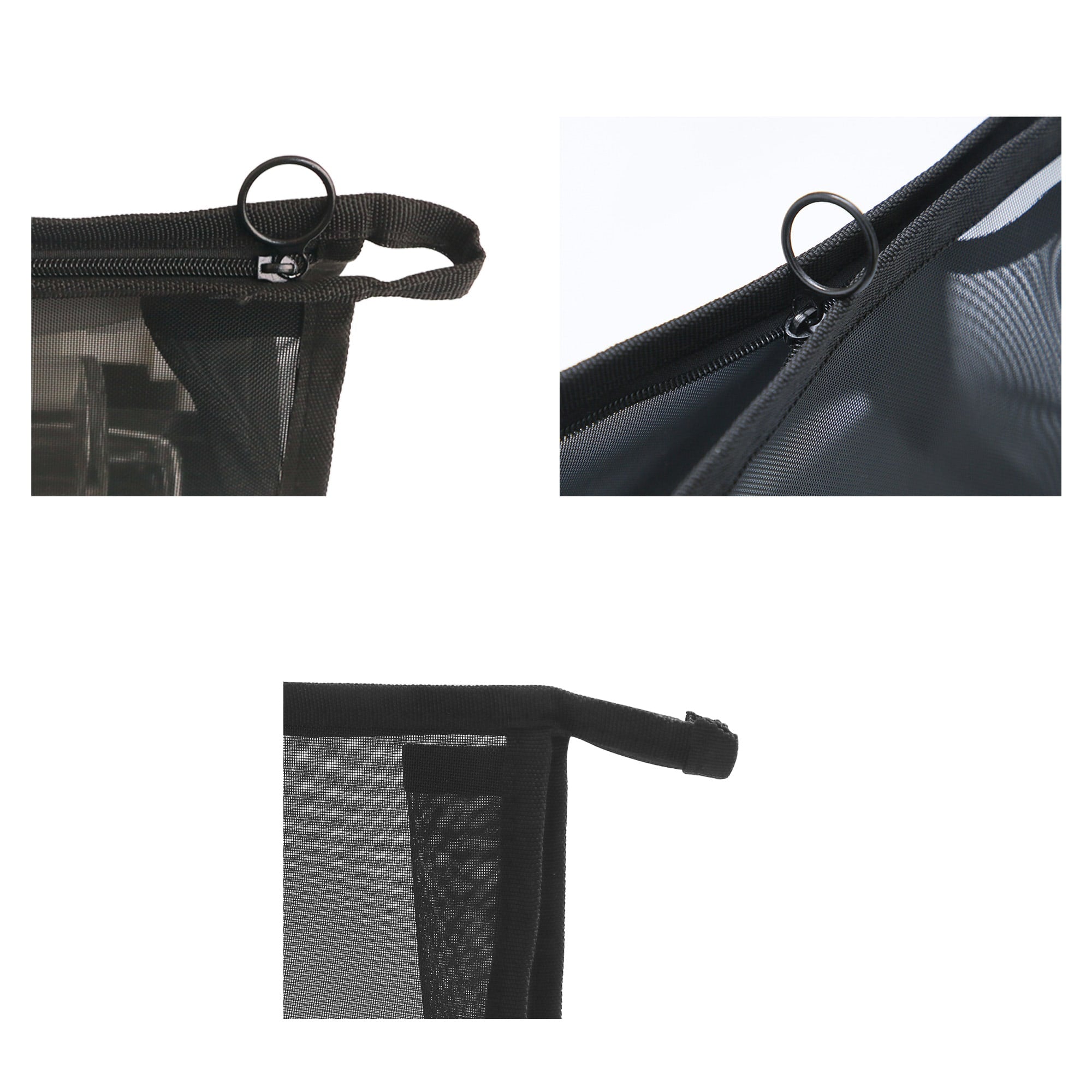 Nylon Mesh Triangular Cosmetic Bag
