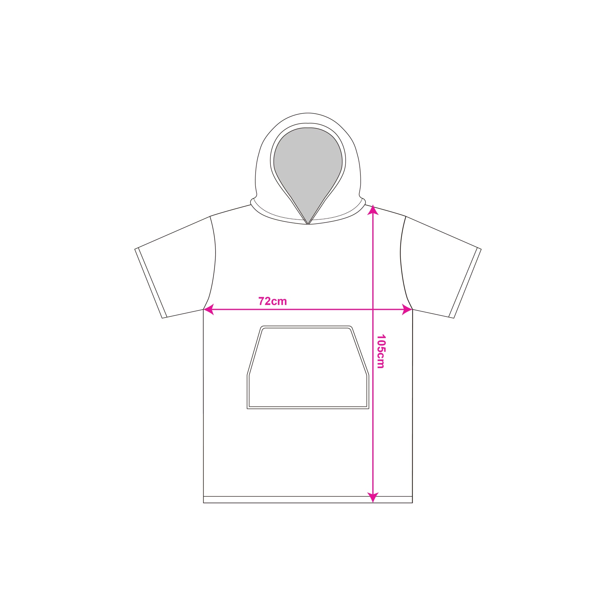Quick-Drying Sublimation Hooded Change Towel
