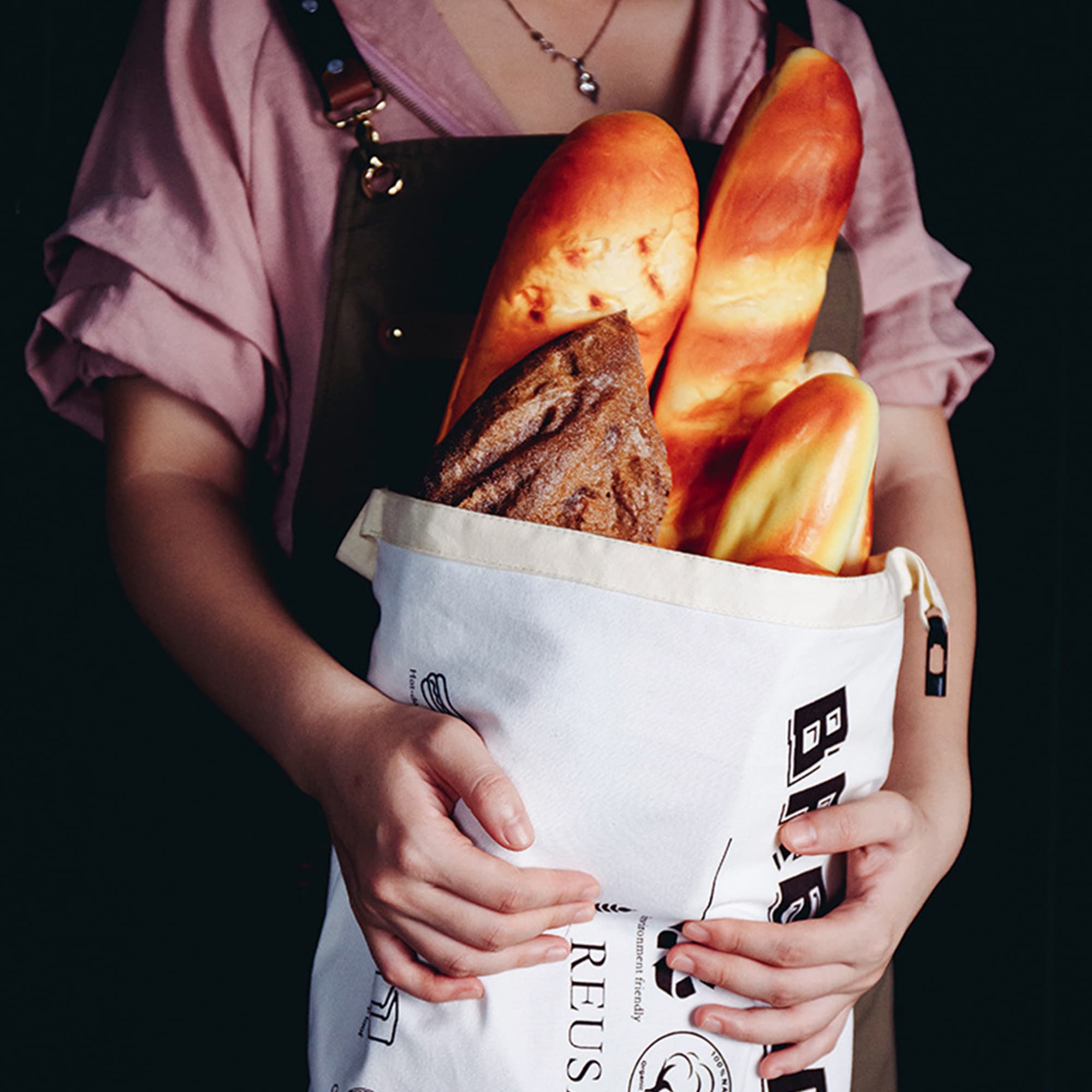 Reusable Linen Bread Bag