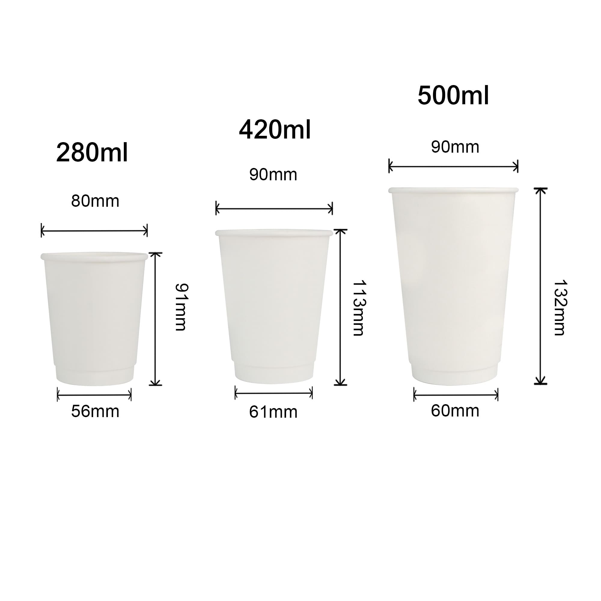 Custom Disposable Double Wall Paper Cups