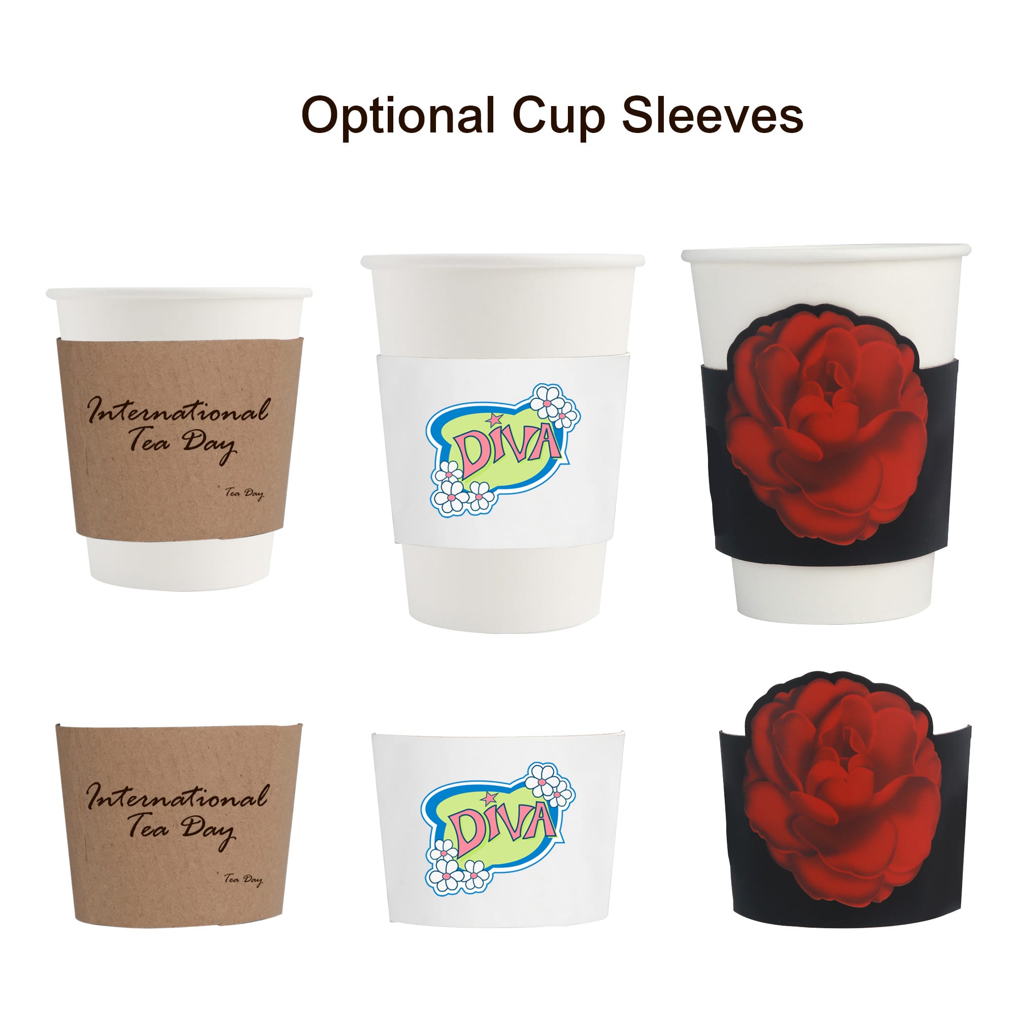 Custom Disposable Single Wall Paper Cups