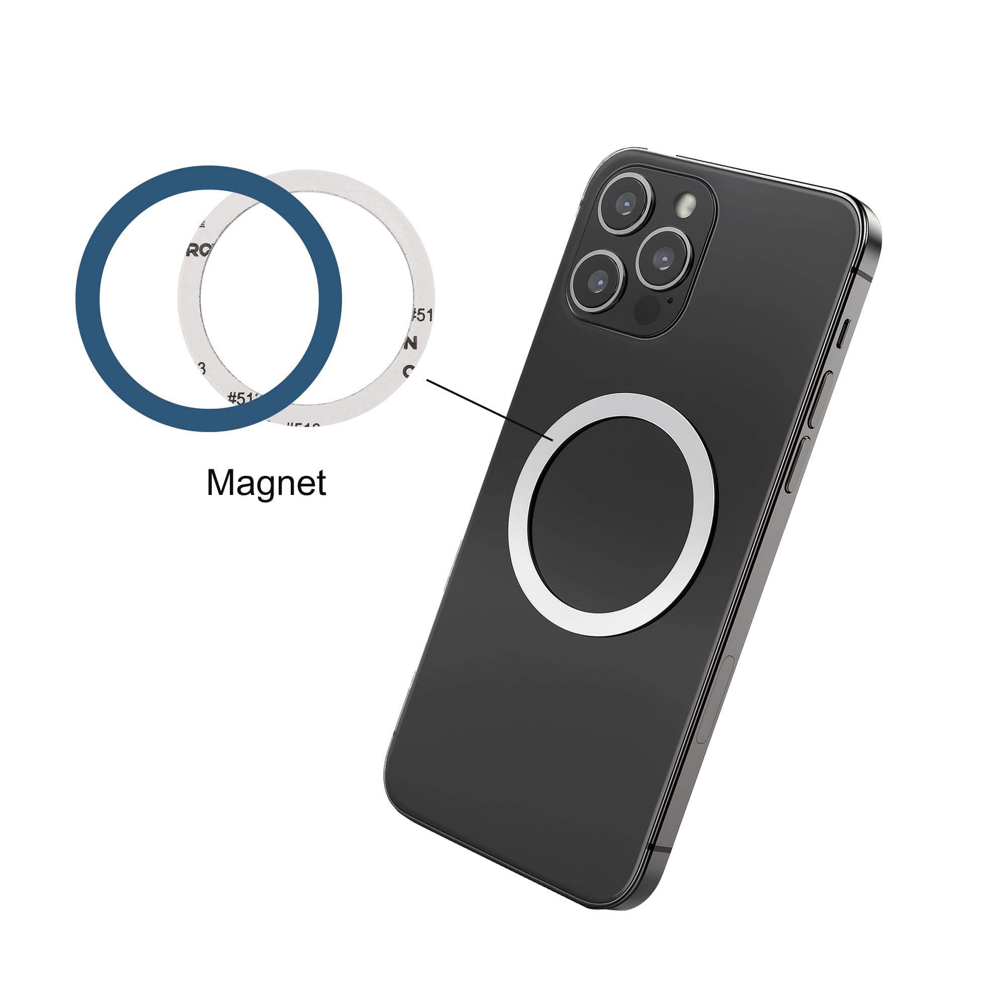 Alu Magnetic Phone Holder for Laptop