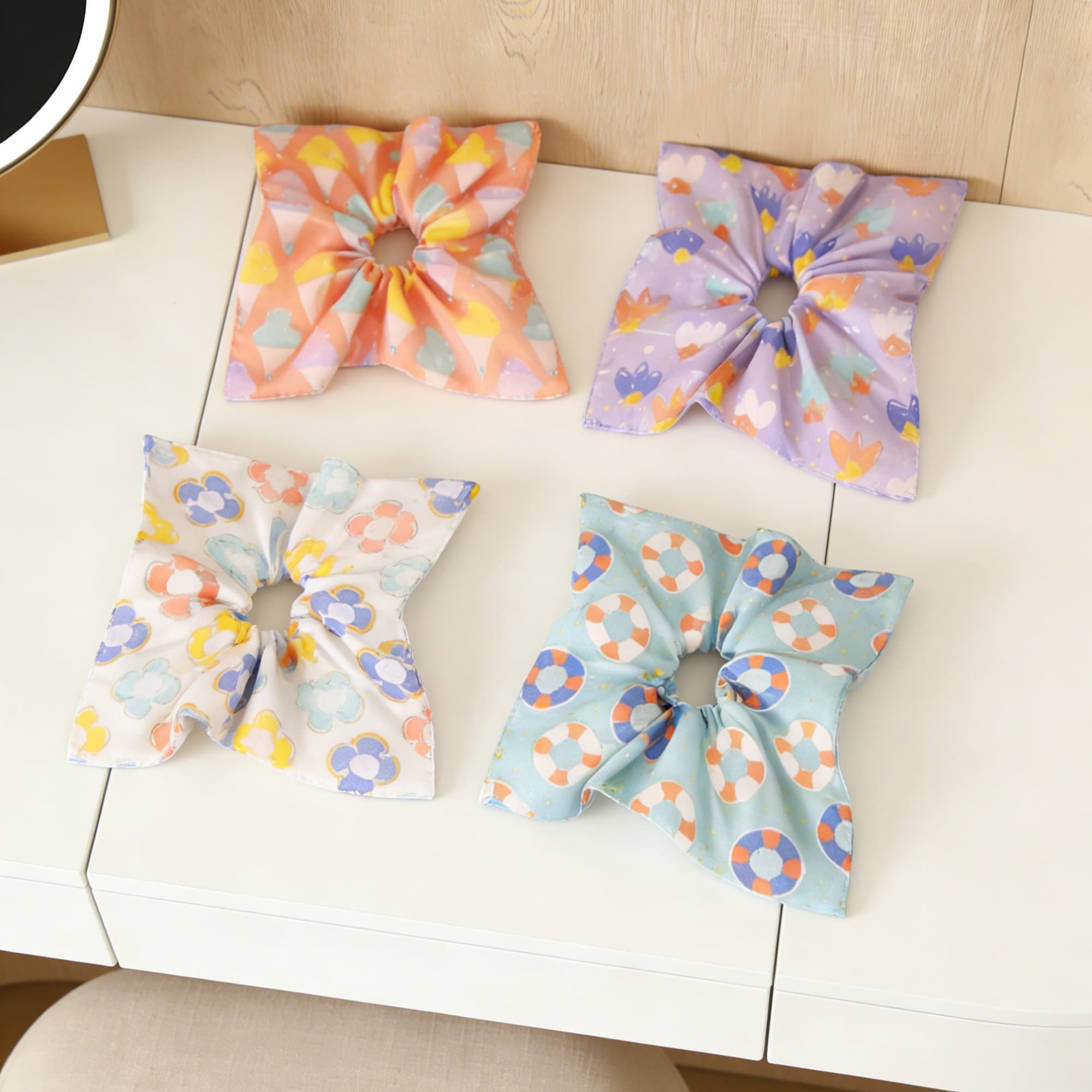 Satin Square Hair Scrunchie