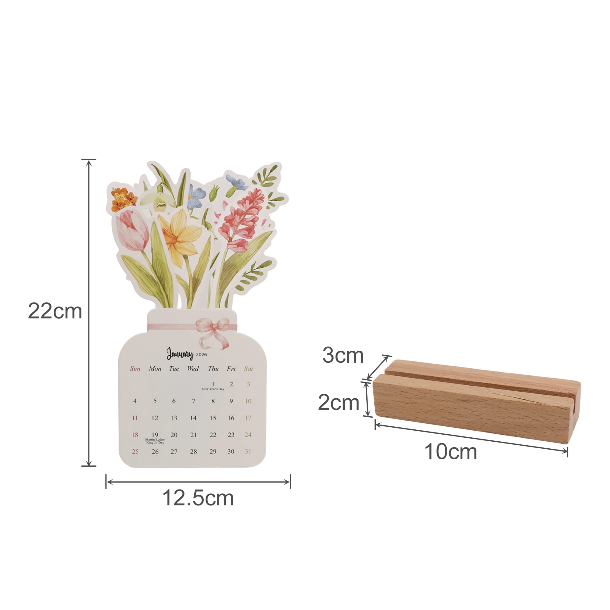 Flowers Desk Calendar