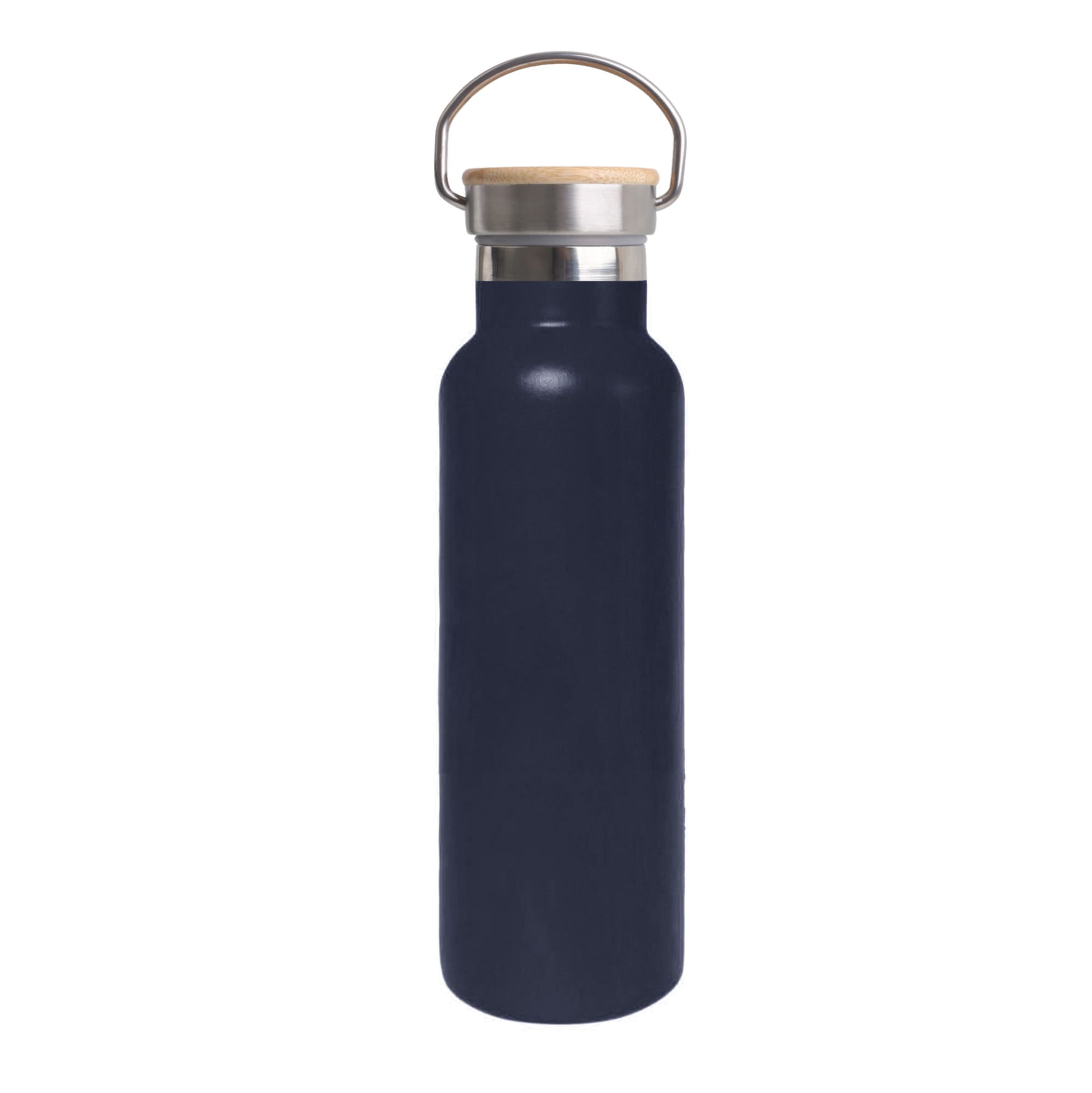 600ml Double Wall Vacuum Bottle with Bamboo Lid