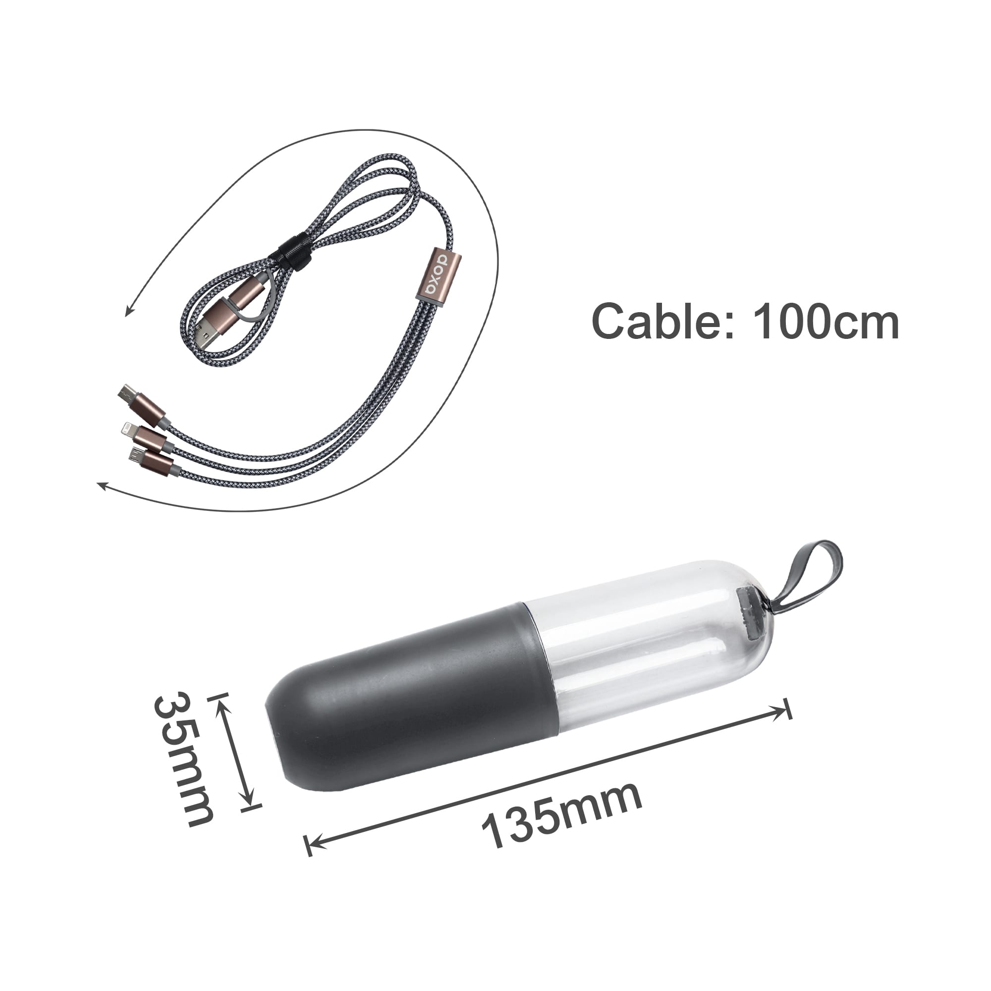 Capsule Storage Charging Cable