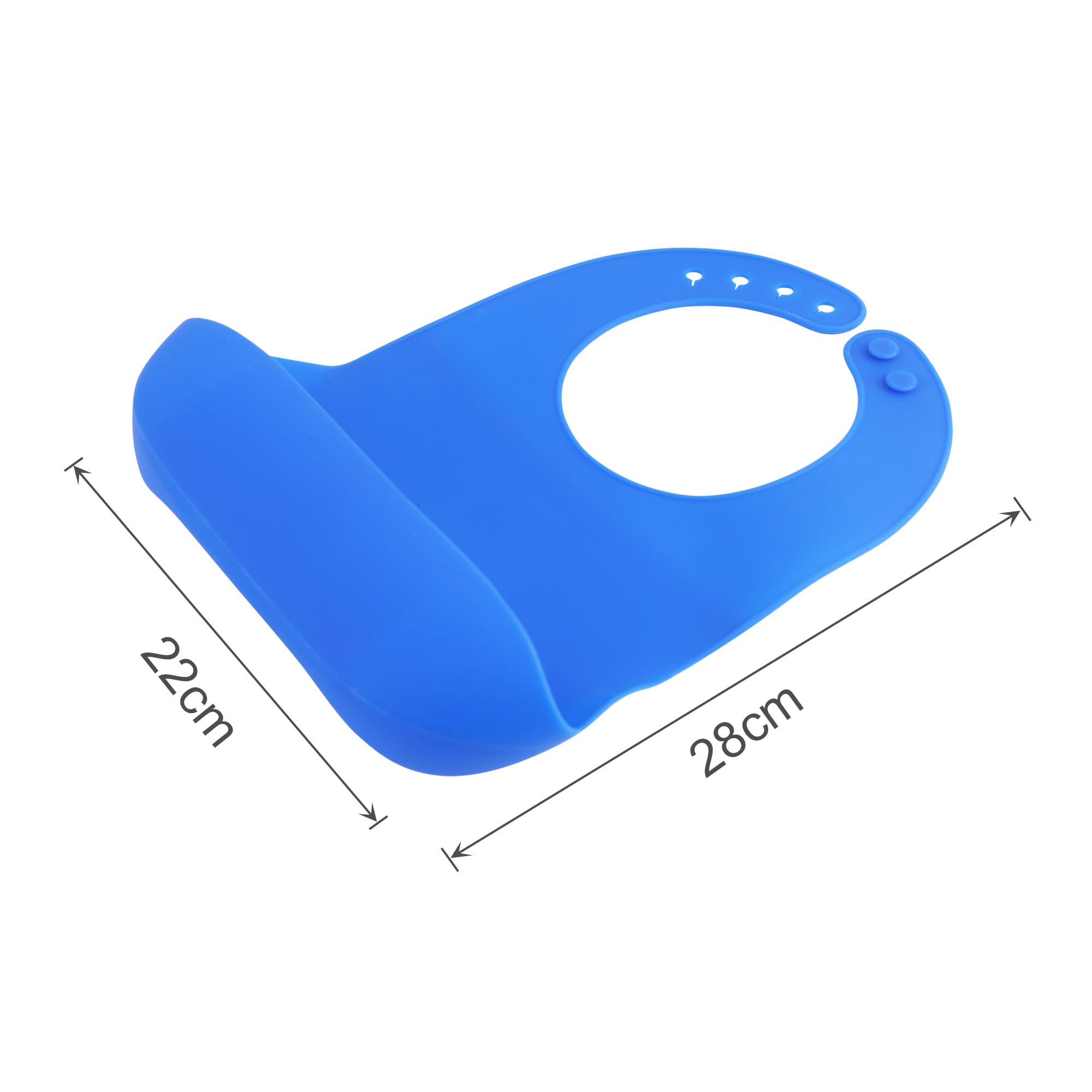 Silicone Bib with Snap Closure
