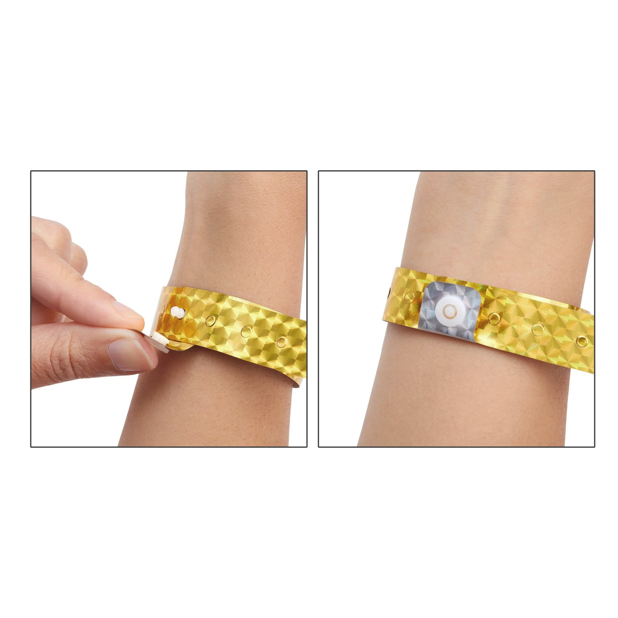 Disposable Holographic PVC Wristband