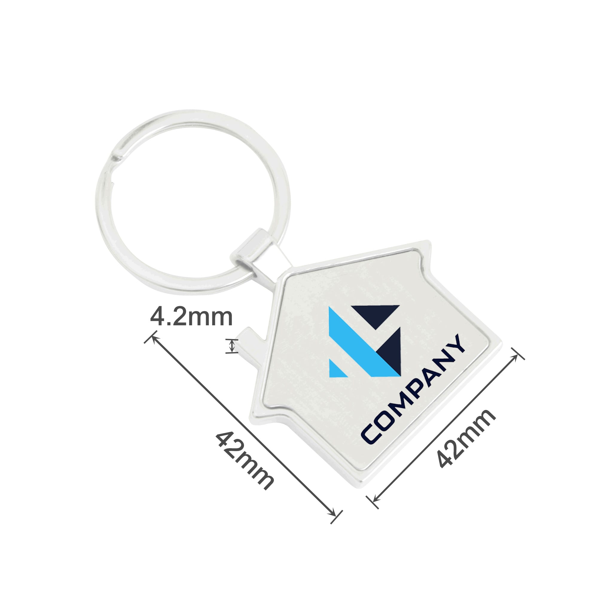 House Metal Keyring
