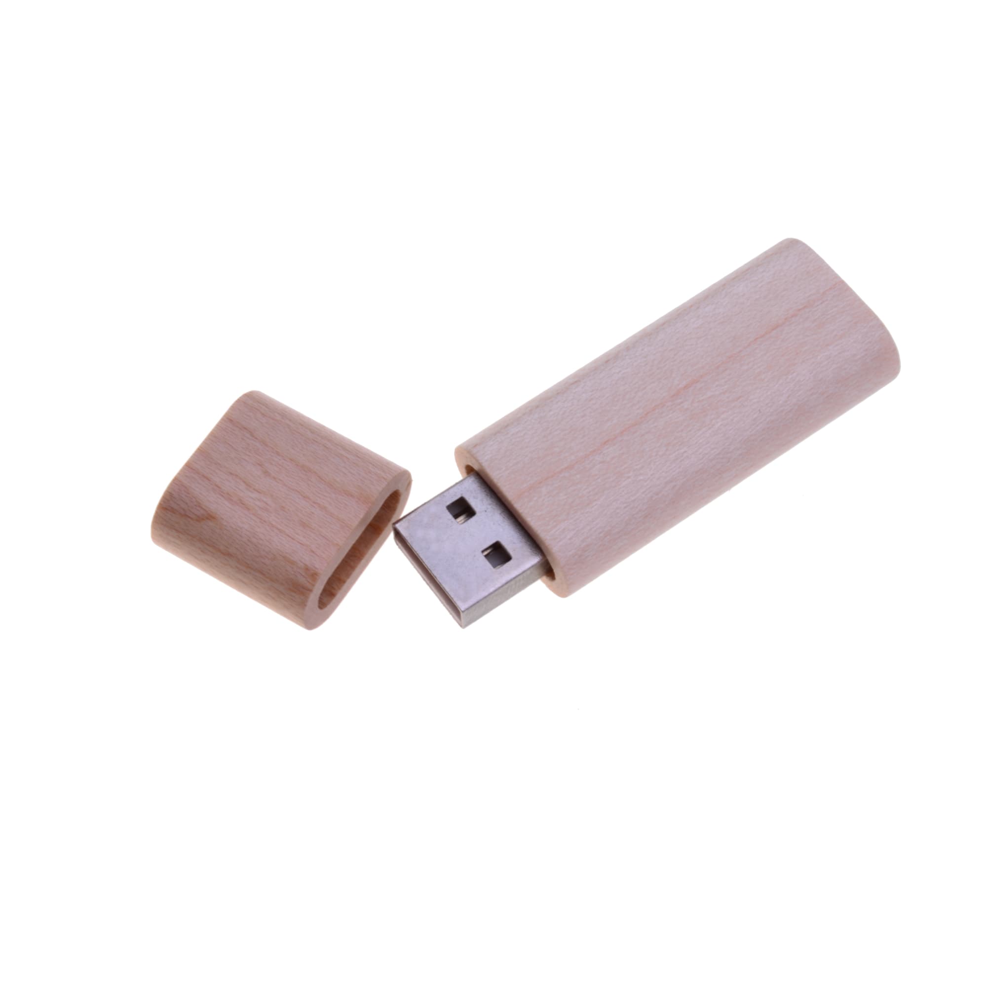 Rounded Wooden Flash Drive