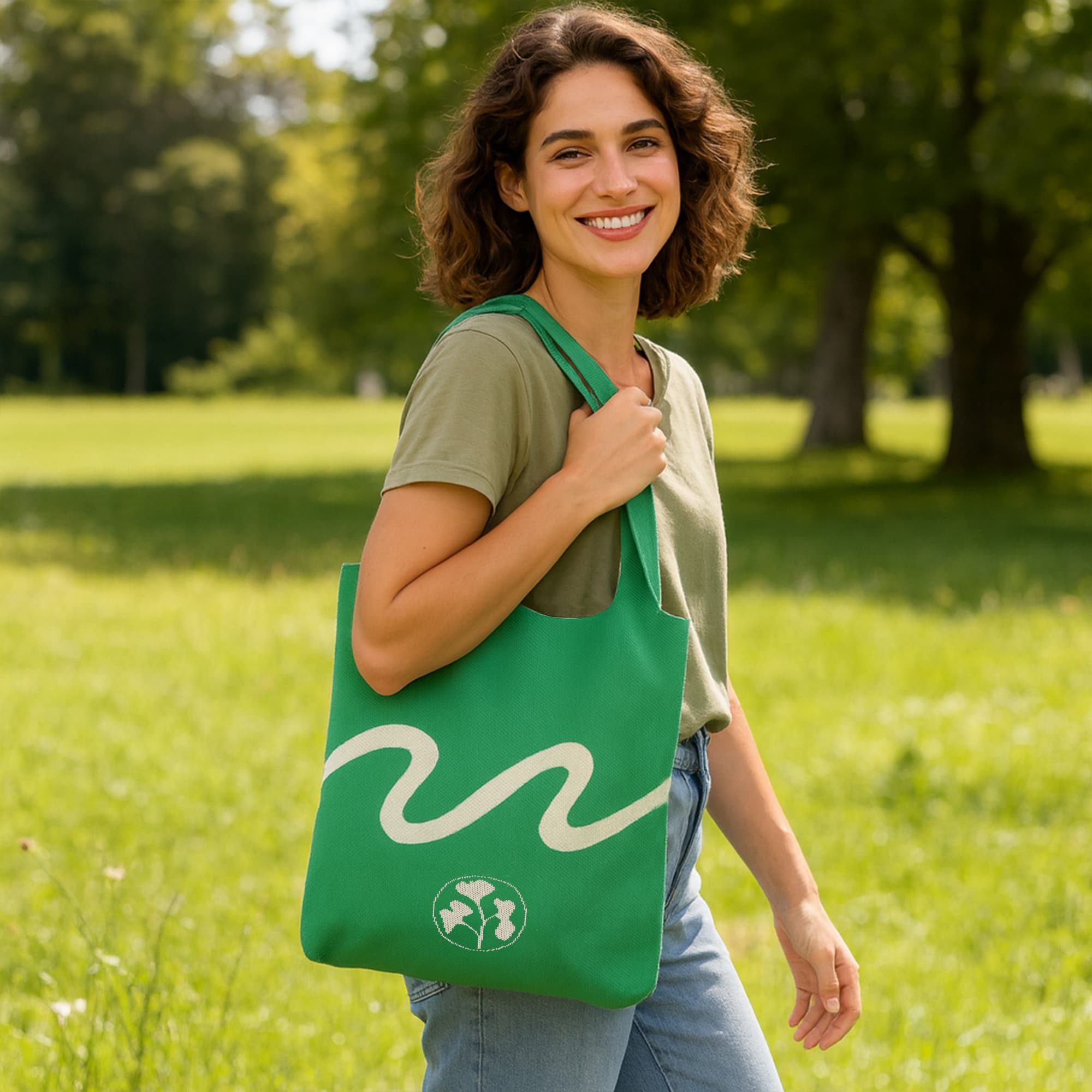 Large Capacity Knitted Shoulder Bag